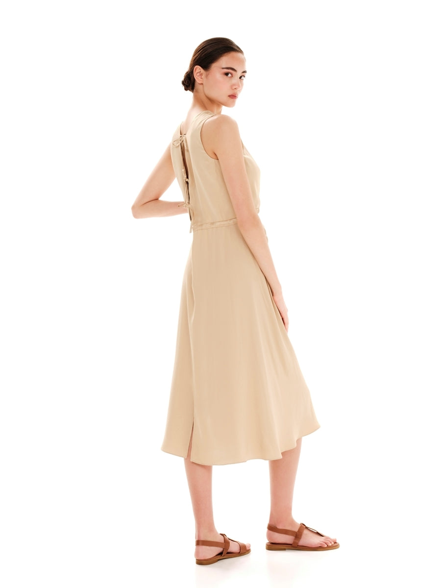 Ioanna Kourbela Μίντι Αμάνικο Φόρεμα με Ανοιχτή Πλάτη – Night Out