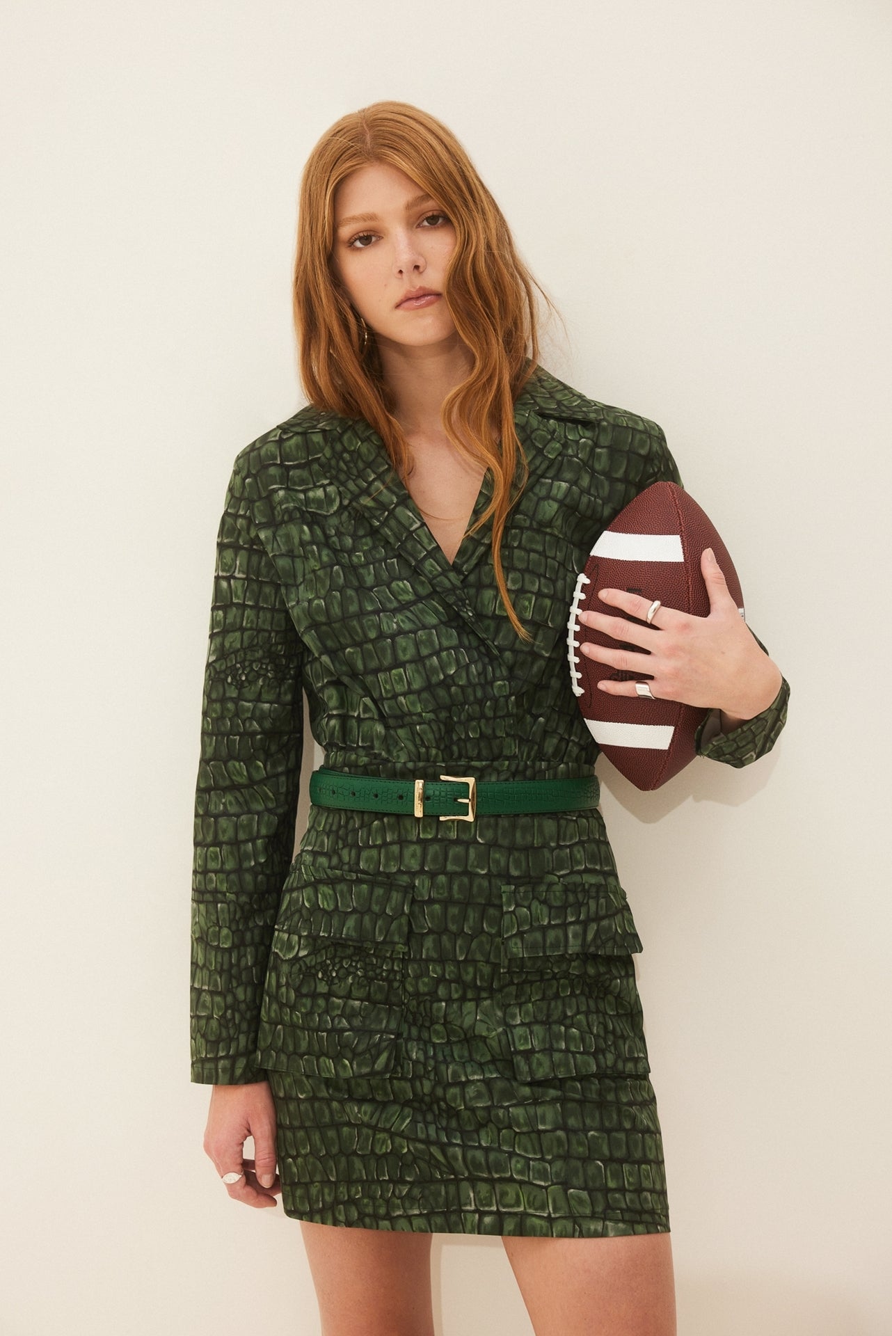 Hemithea Azalea Φόρεμα (Green Aligator)