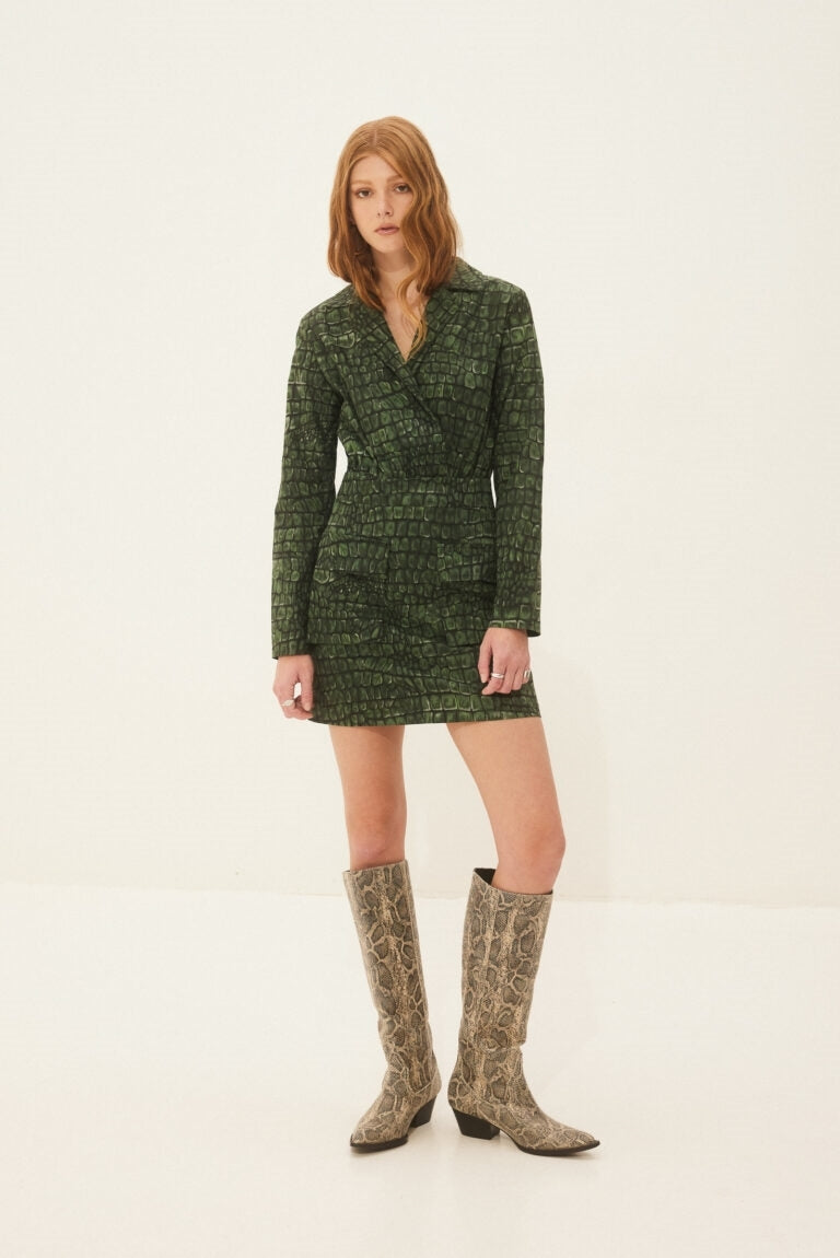 Hemithea Azalea Φόρεμα (Green Aligator)