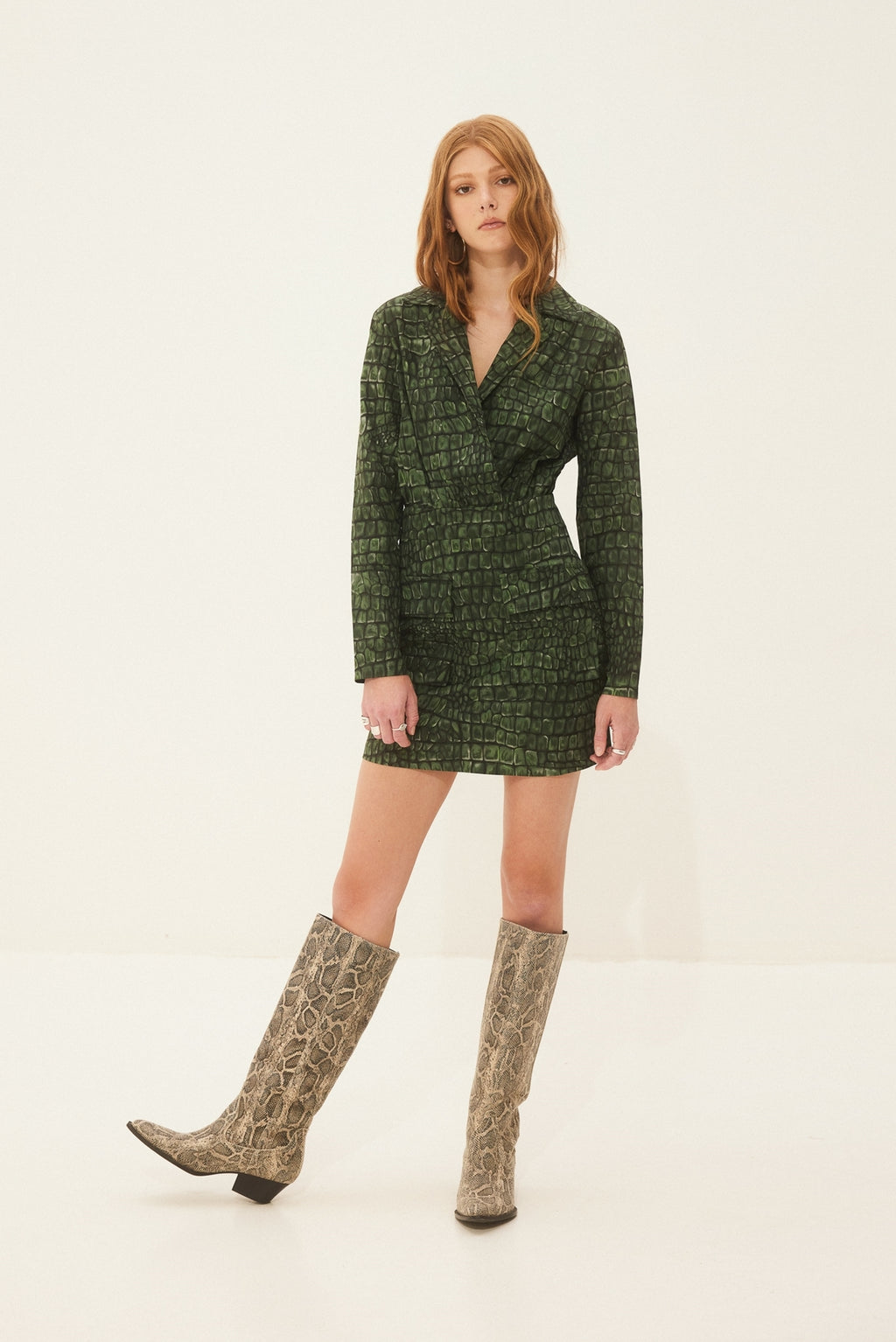 Hemithea Azalea Φόρεμα (Green Aligator)