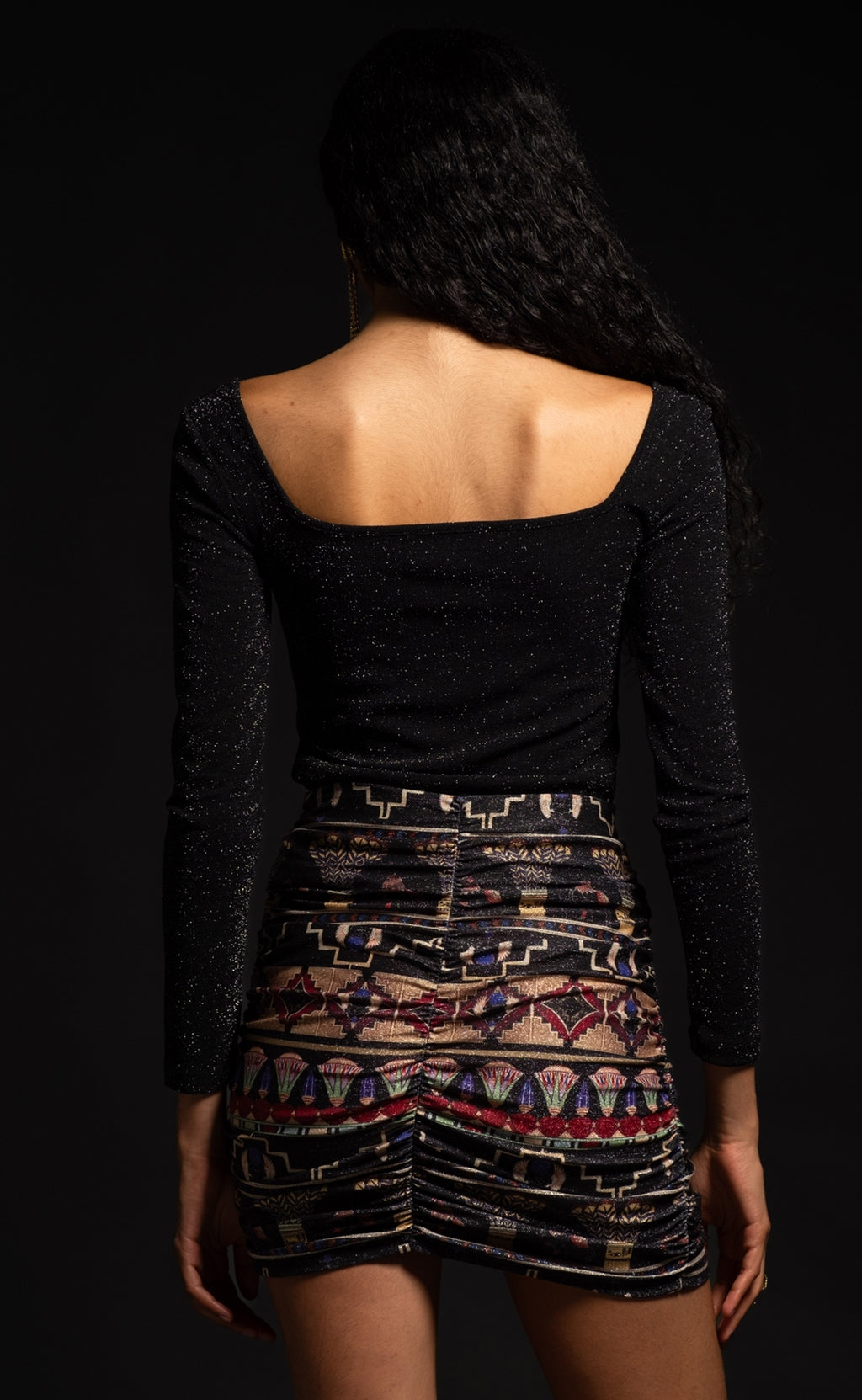 Peace And Chaos Stellar Crop Τοπ - Lurex