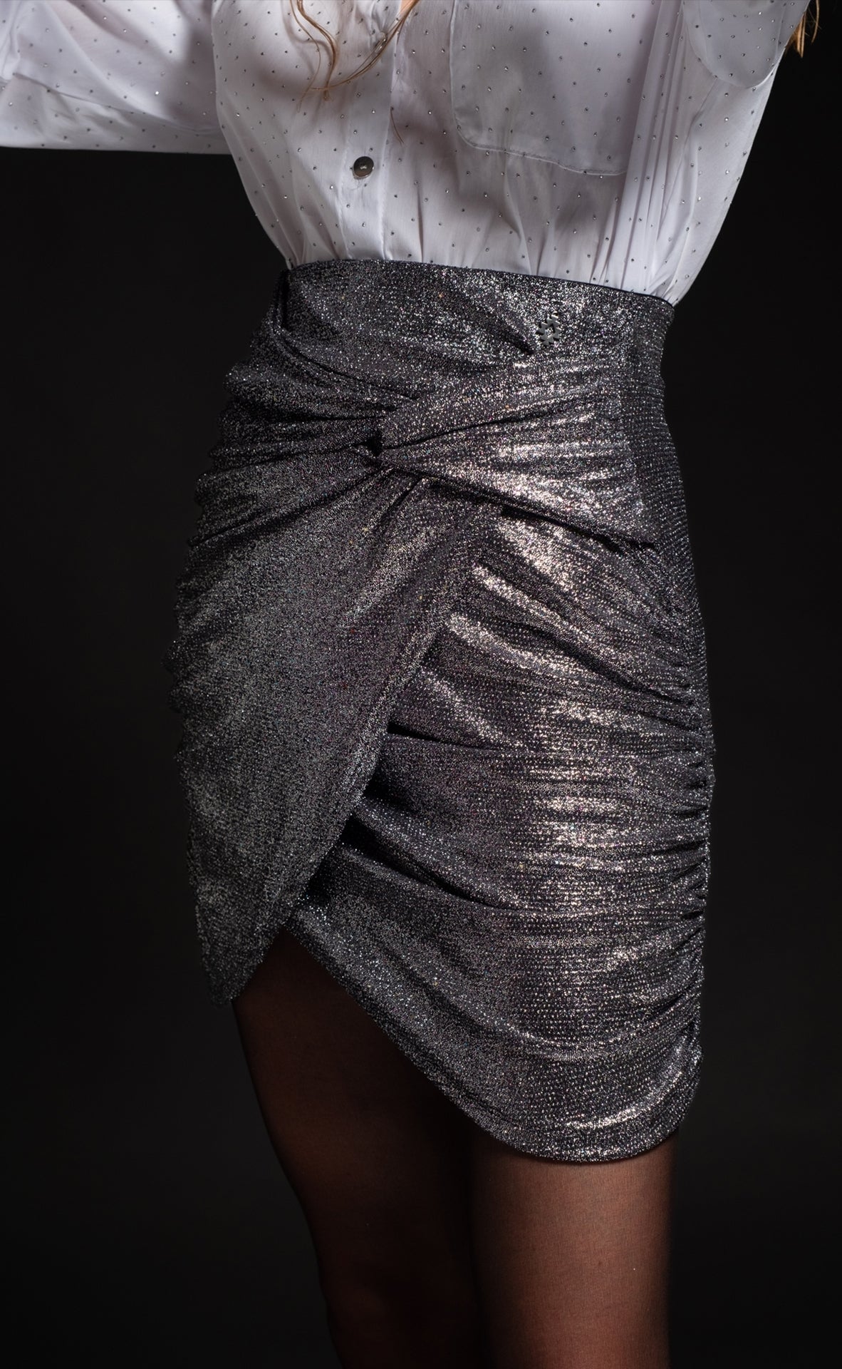 Peace And Chaos Moonstone Μίνι Φούστα - Ασημί