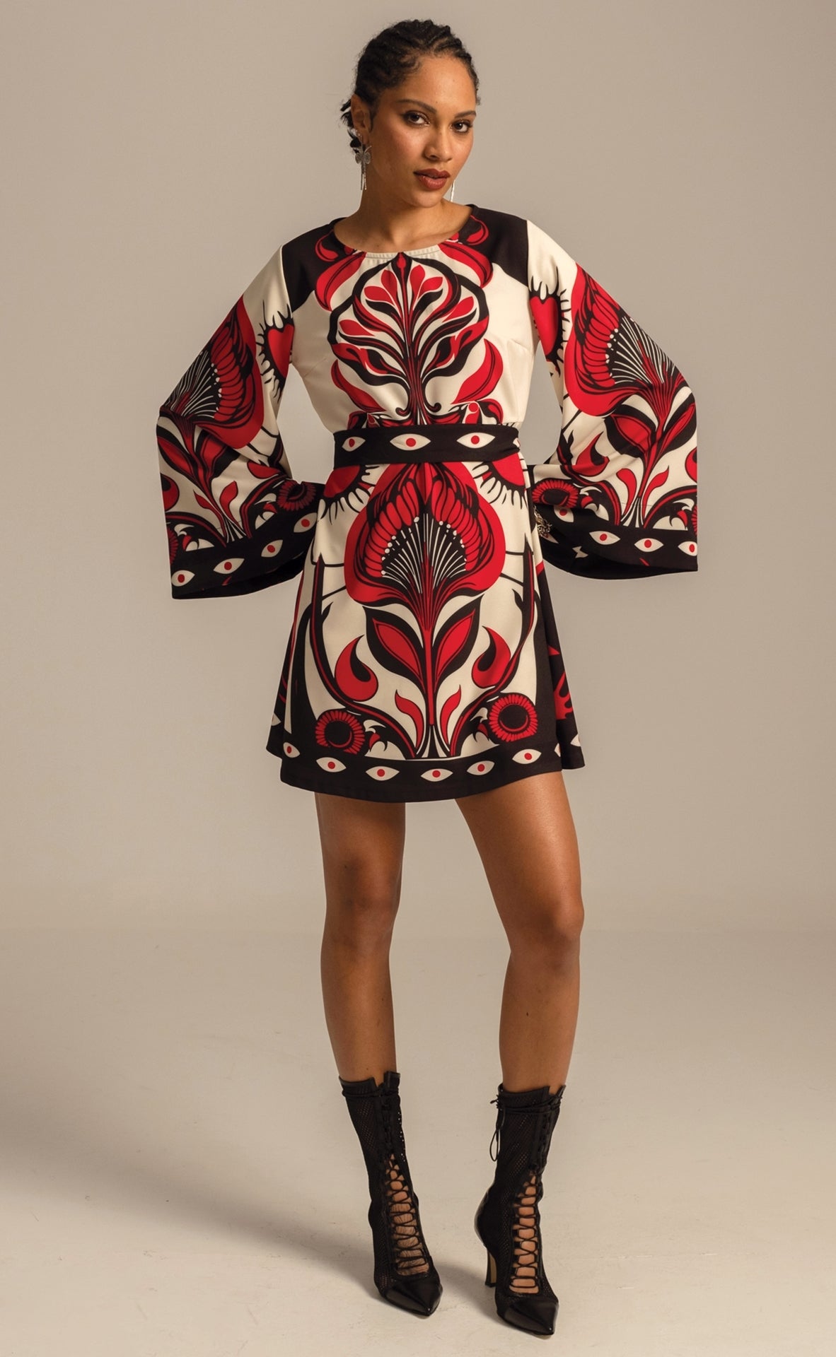 Peace And Chaos Lilium Κοντό Φόρεμα