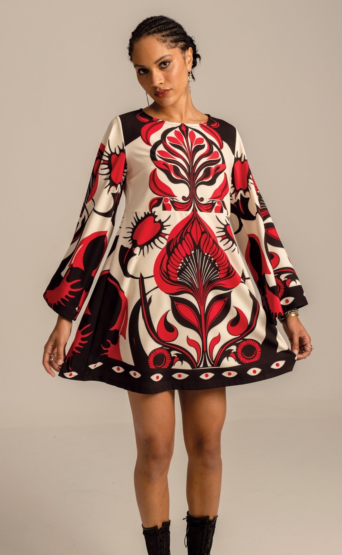 Peace And Chaos Lilium Κοντό Φόρεμα