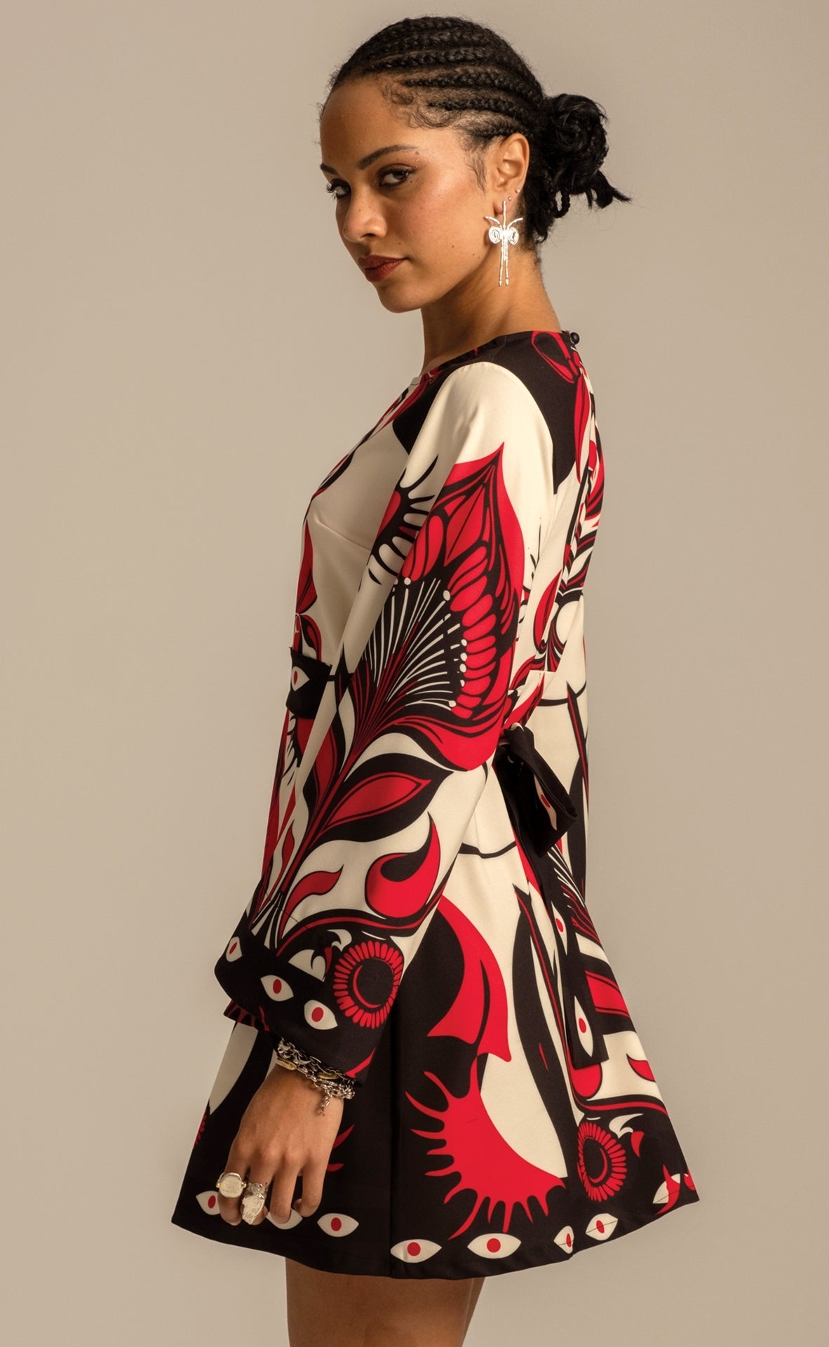 Peace And Chaos Lilium Κοντό Φόρεμα