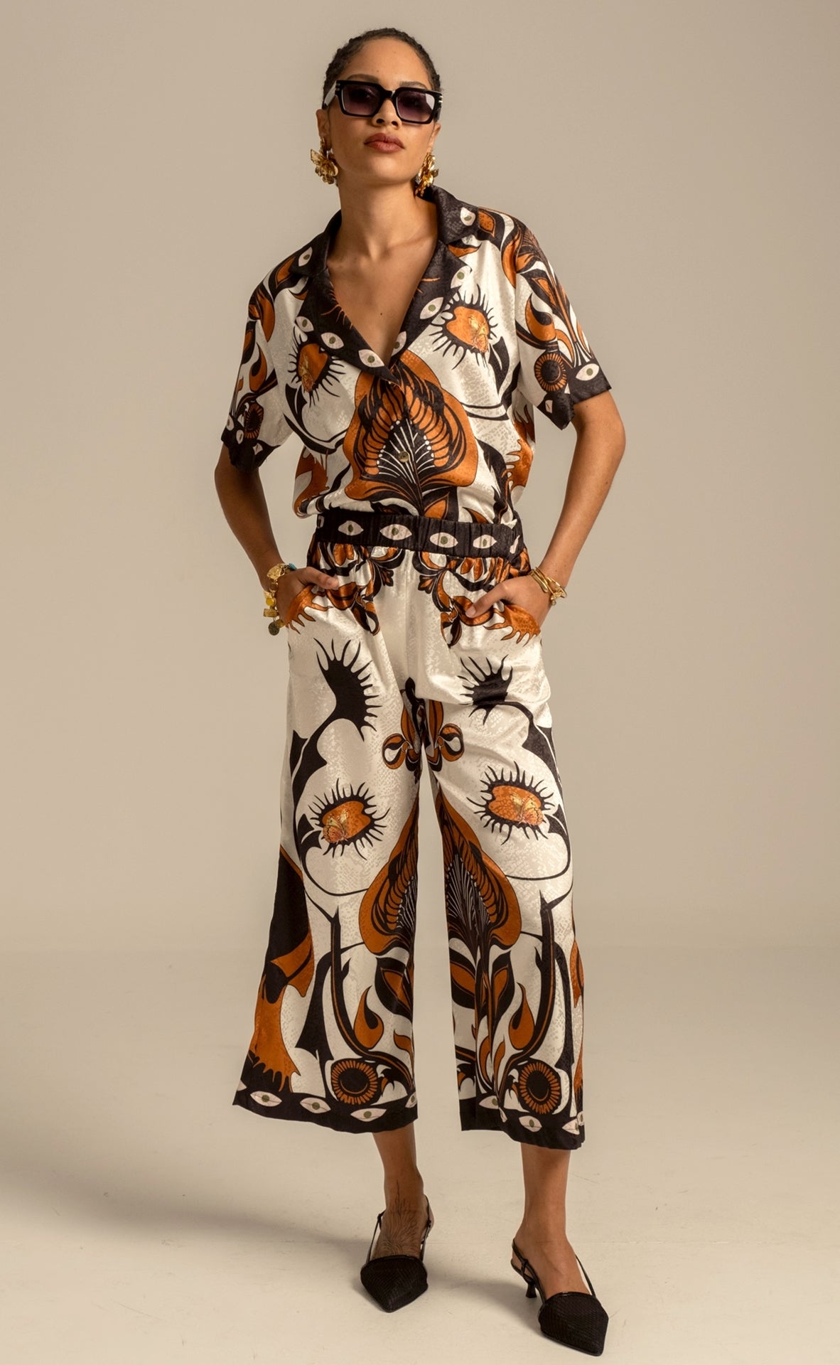 Peace And Chaos Ornamental Παντελόνι - Jacquard