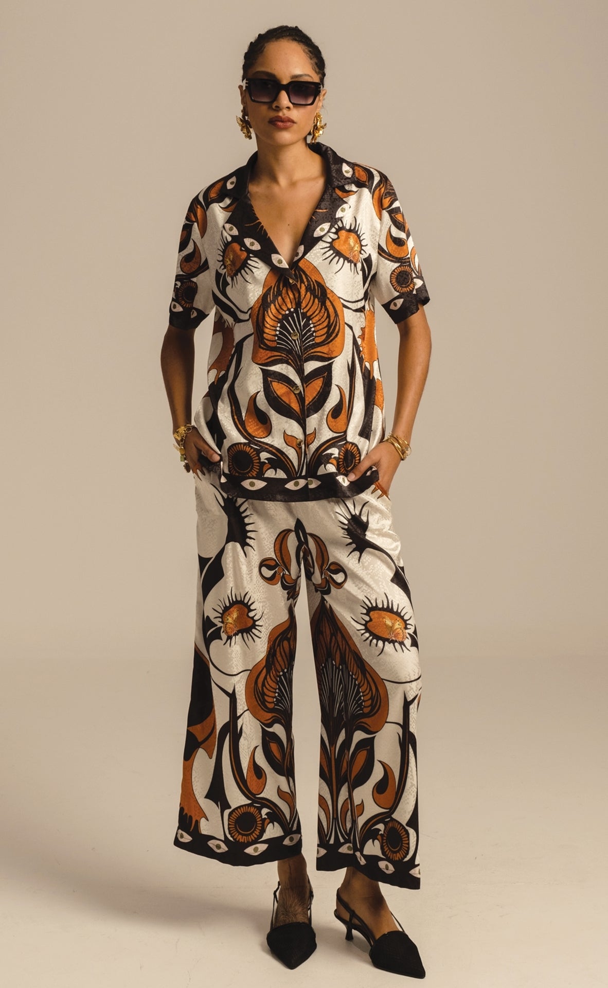 Peace And Chaos Ornamental Παντελόνι - Jacquard