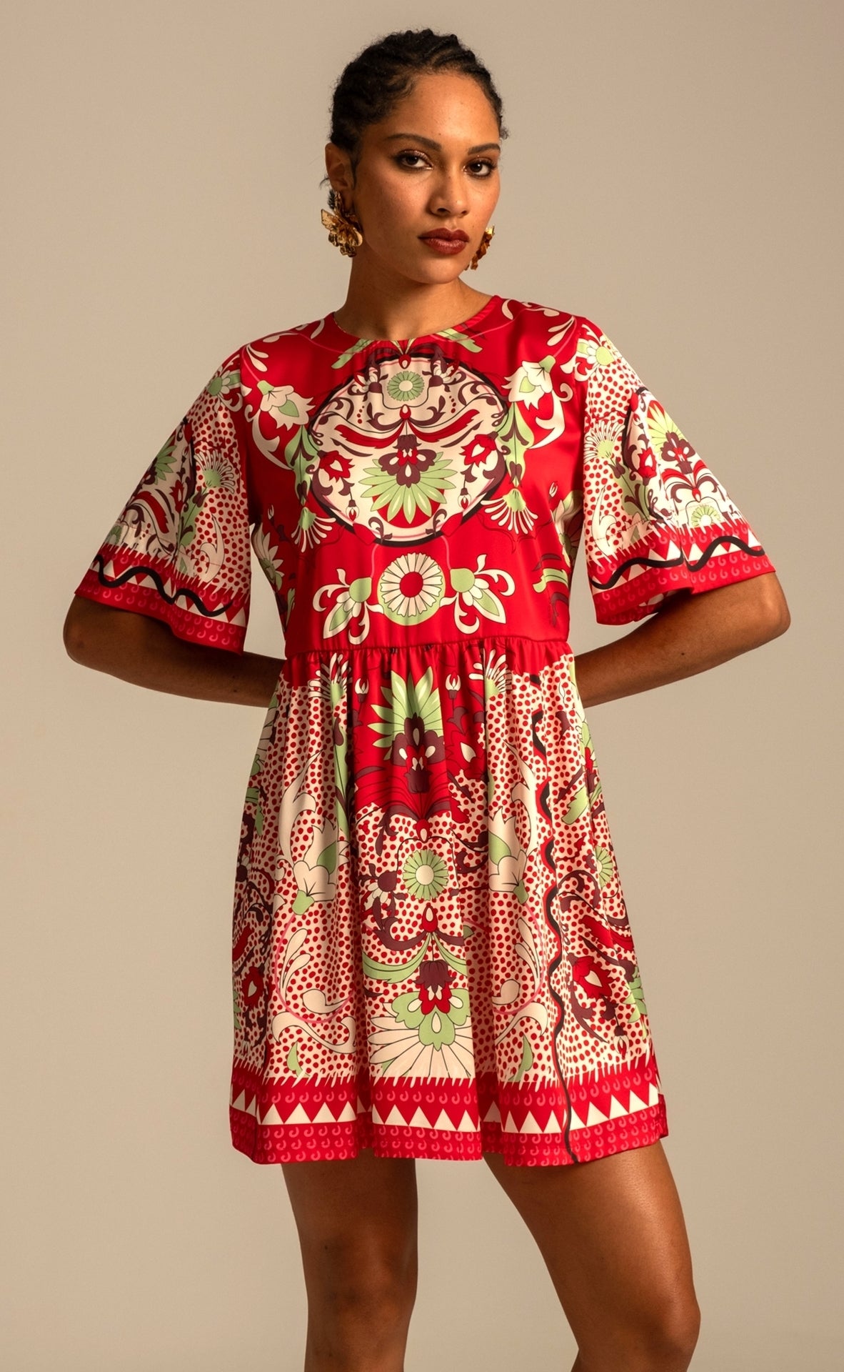 Peace And Chaos Mandala Κοντό Φόρεμα