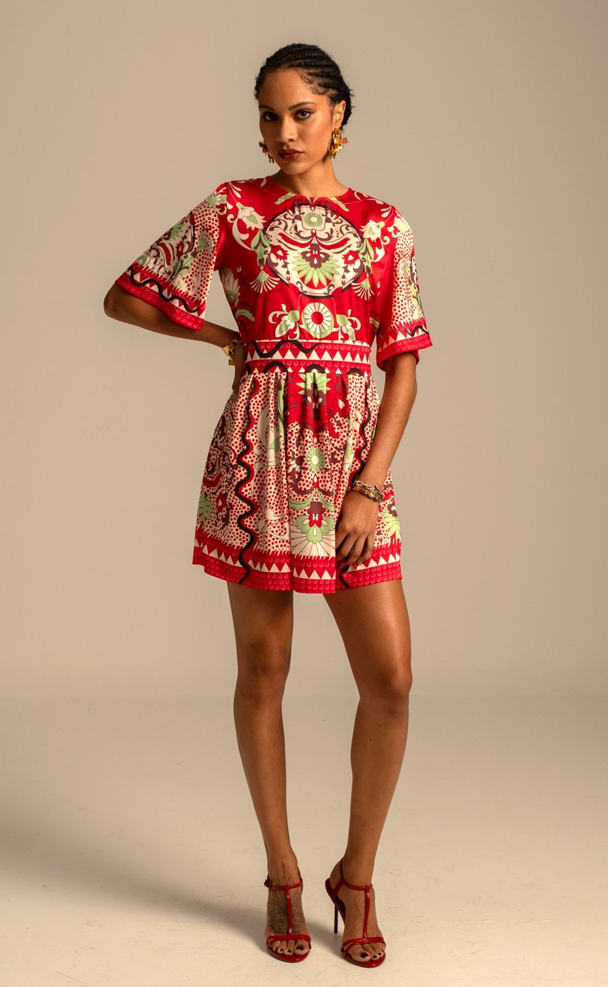 Peace And Chaos Mandala Κοντό Φόρεμα