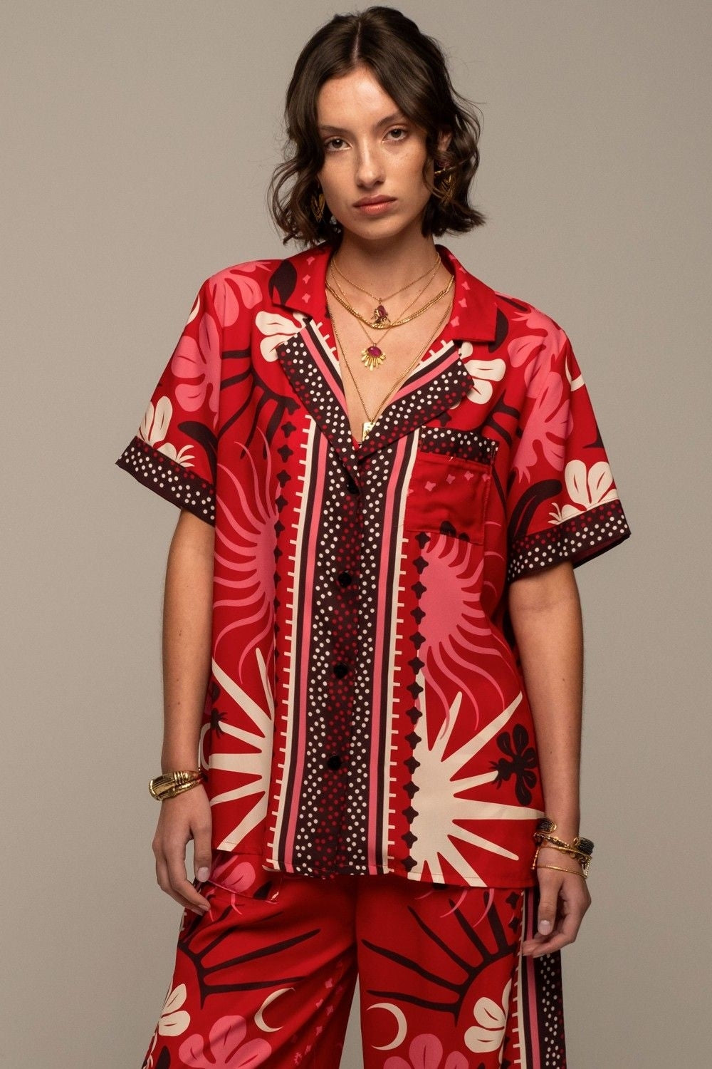 Peace And Chaos Passion Flower Πουκάμισο