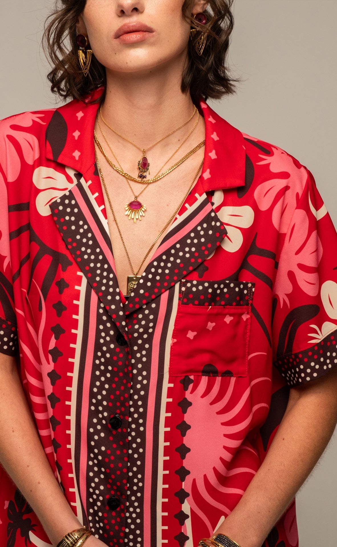 Peace And Chaos Passion Flower Πουκάμισο