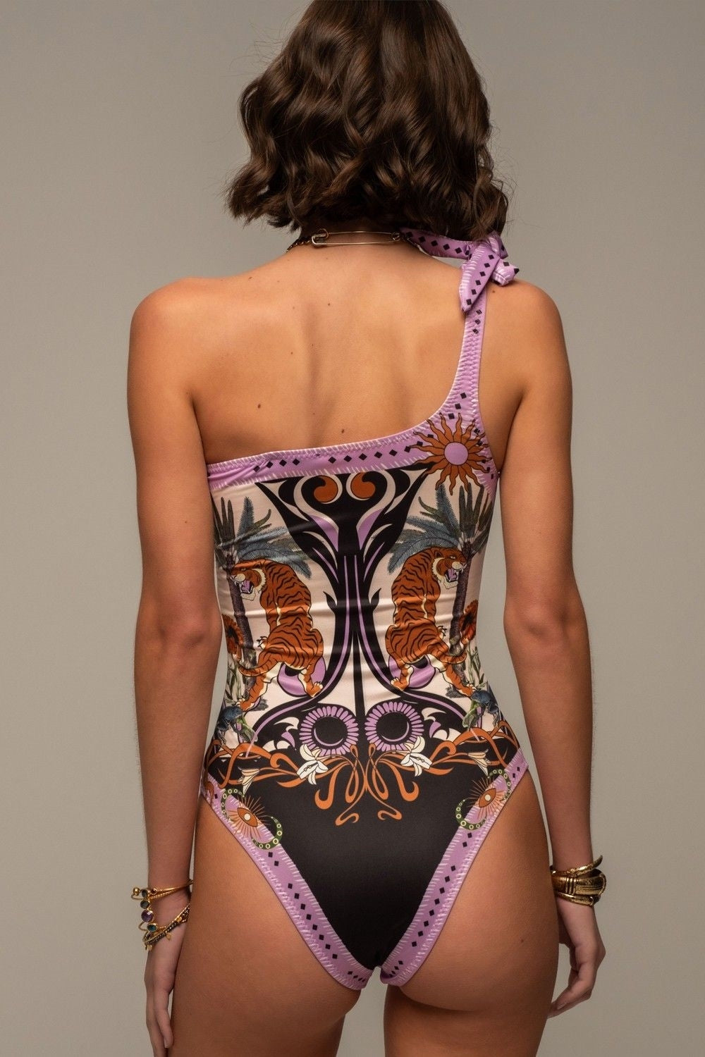 Peace And Chaos Ancestress One Shoulder Μαγιό