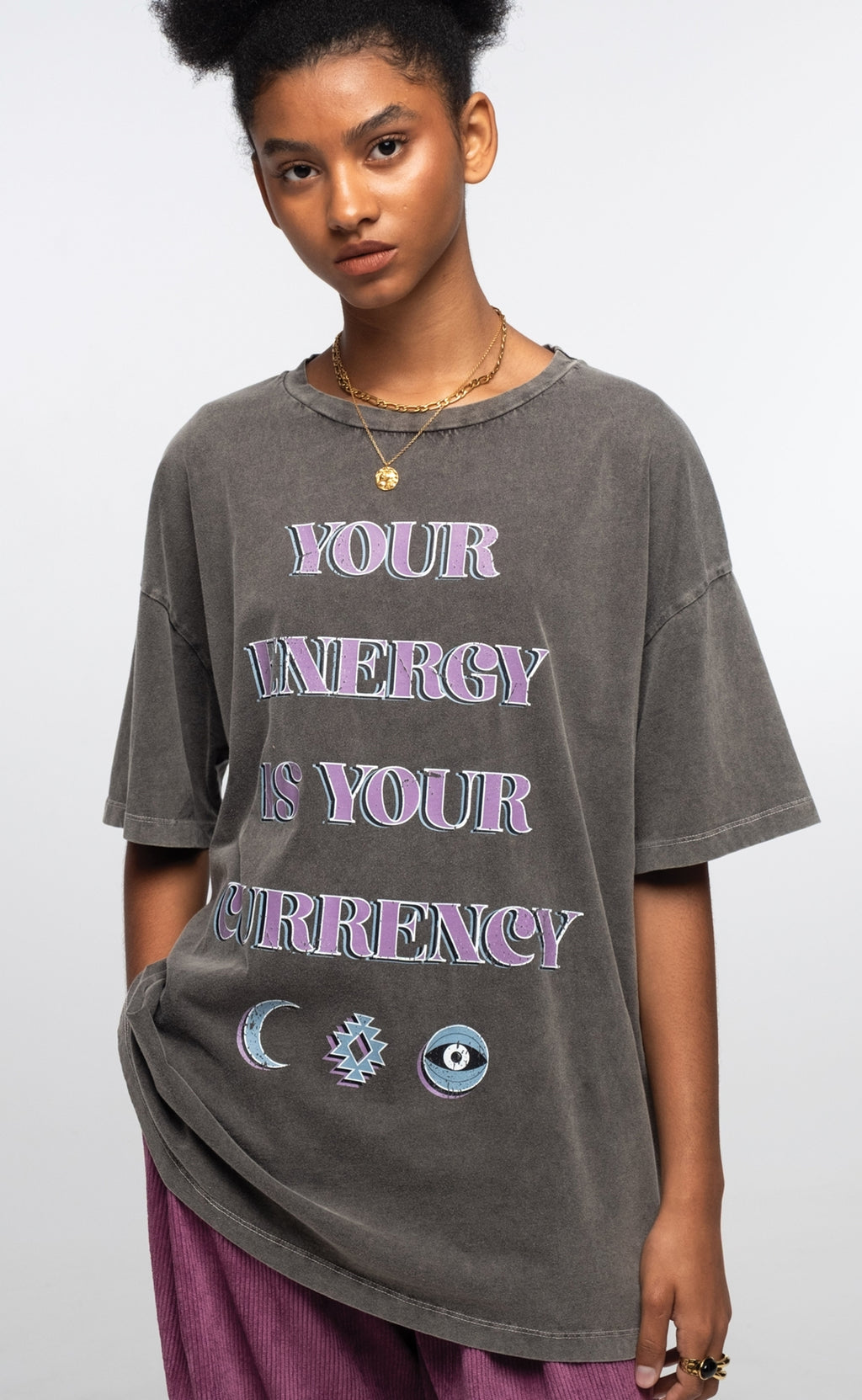 Peace And Chaos Mantra T-Shirt - Cotton