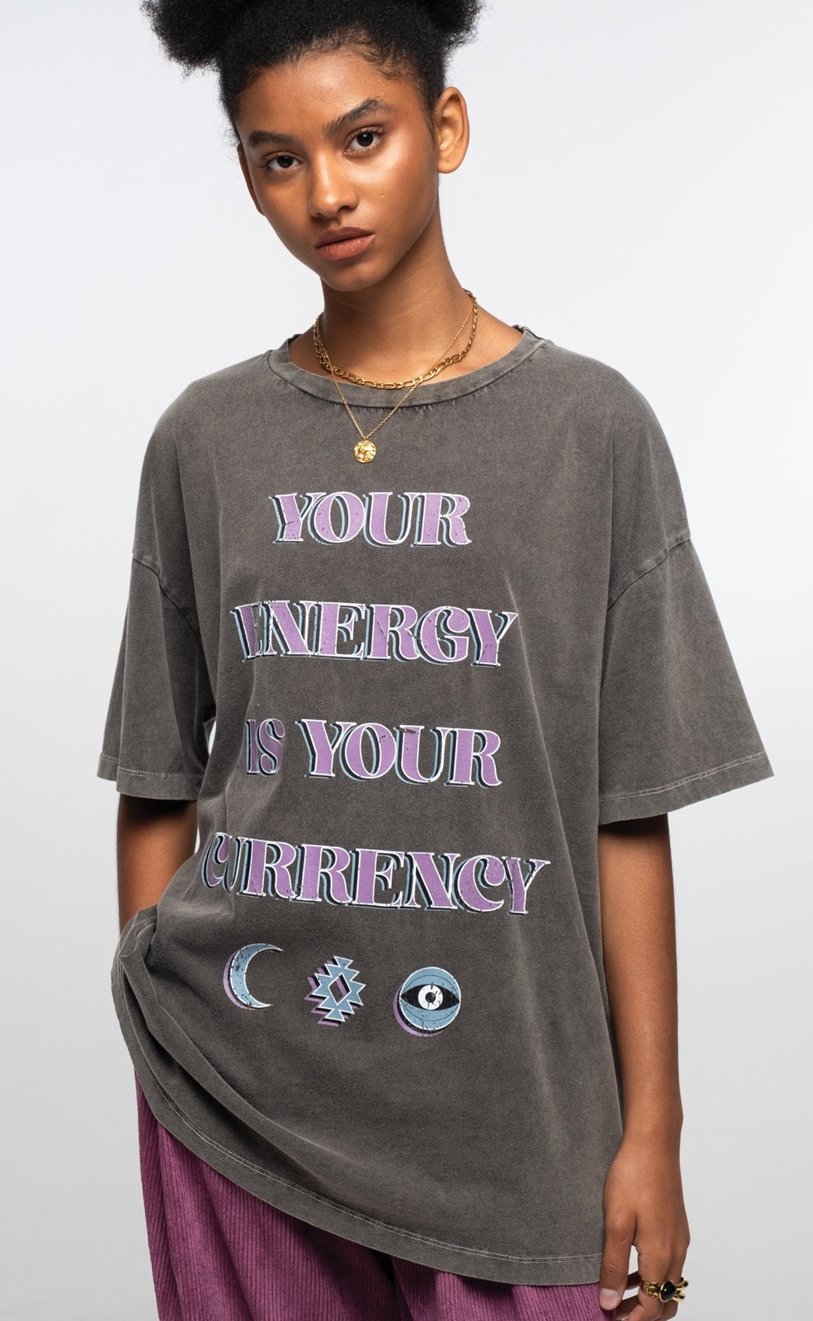 Peace And Chaos Mantra T-Shirt - Cotton