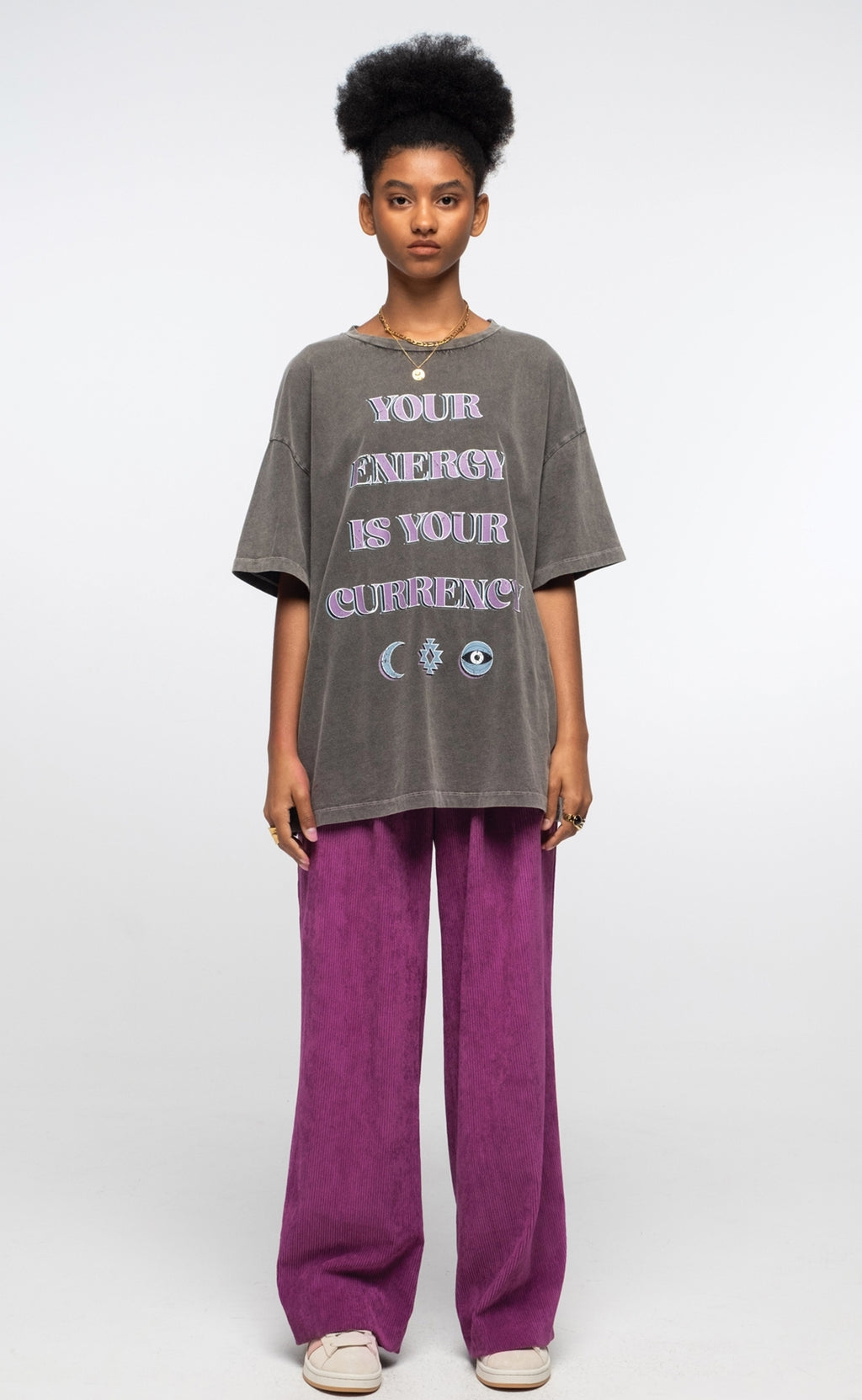 Peace And Chaos Mantra T-Shirt - Cotton