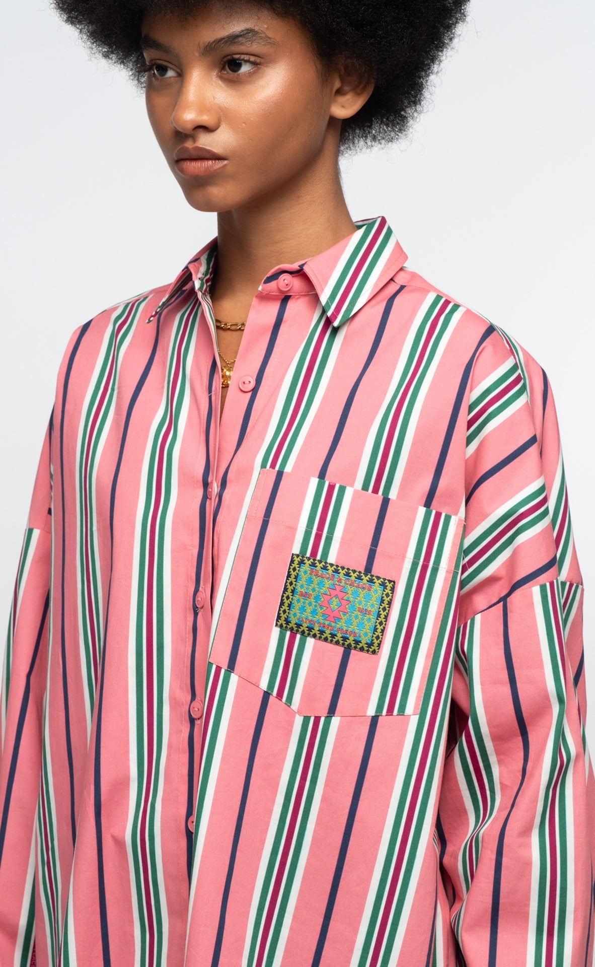 Peace And Chaos Sonata Πουκάμισο - Cotton (Bubblegum pink)