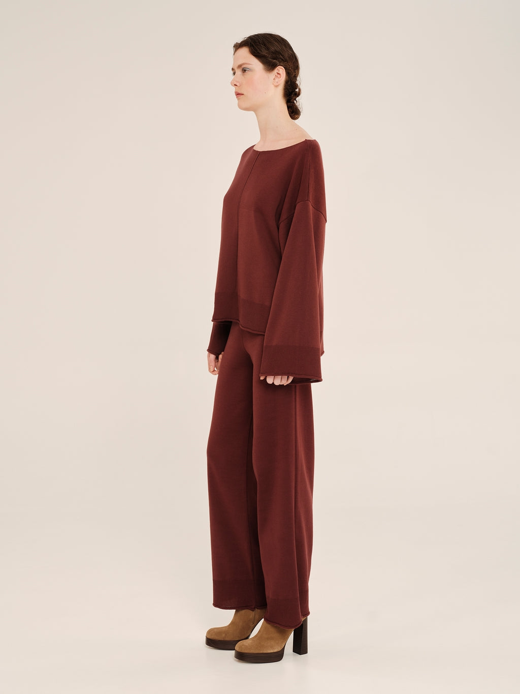 Ioanna Kourbela Πλεκτή Μακρυμάνικη Oversized Μπλούζα – Inner Sanctum