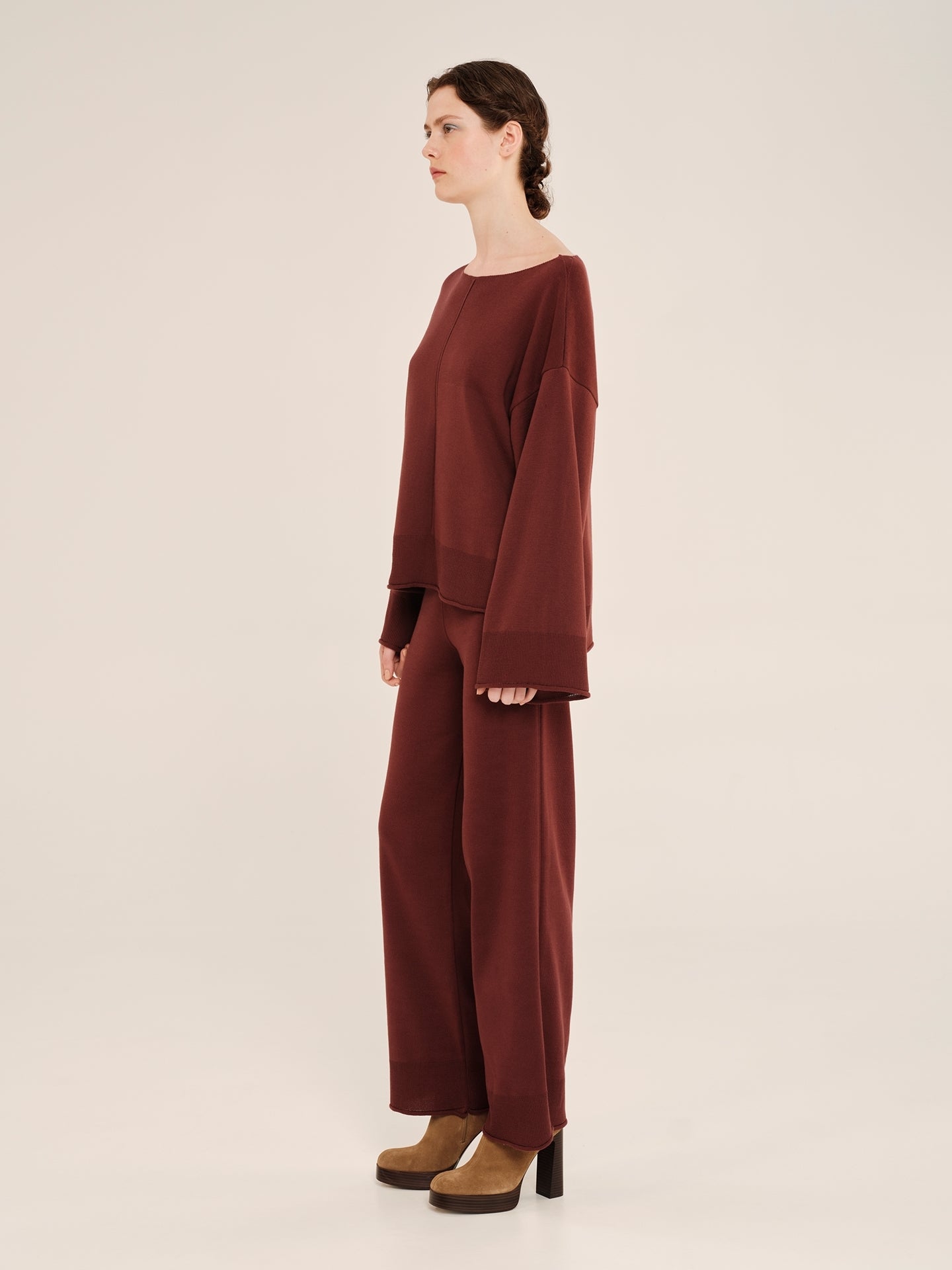 Ioanna Kourbela Πλεκτή Μακρυμάνικη Oversized Μπλούζα – Inner Sanctum