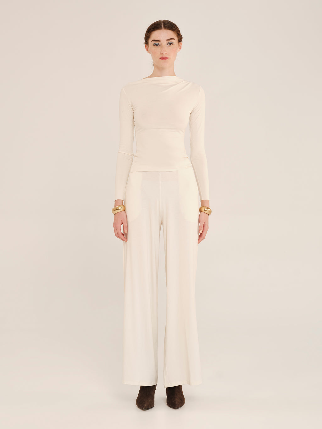 Ioanna Kourbela Μακρυμάνικο Τοπ Με Ντραπέ Ώμο – Inner Material