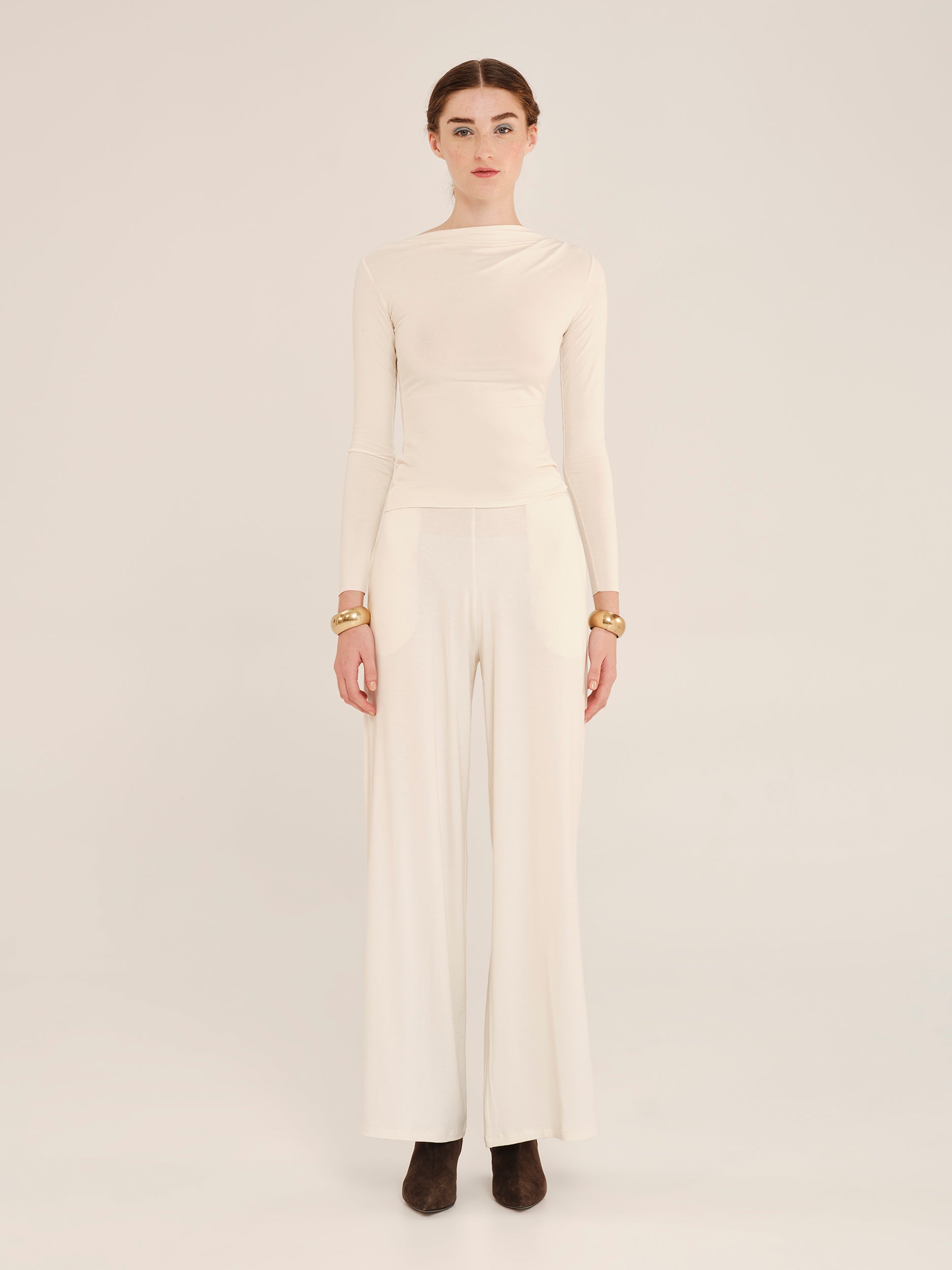 Ioanna Kourbela Μακρυμάνικο Τοπ Με Ντραπέ Ώμο – Inner Material