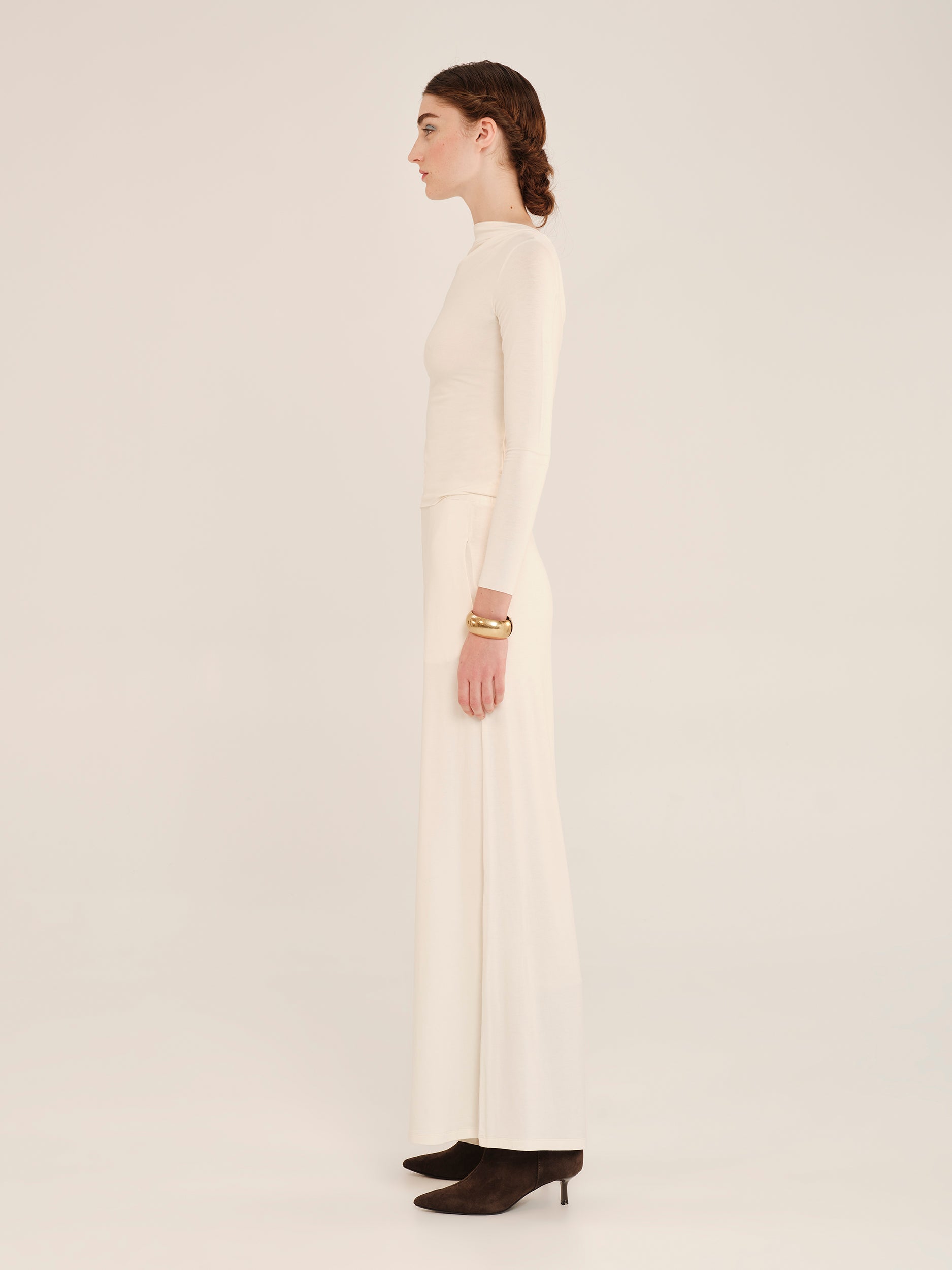 Ioanna Kourbela Μακρυμάνικο Τοπ Με Ντραπέ Ώμο – Inner Material