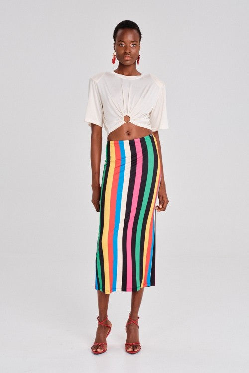 Peace And Chaos Rhythum Midi Φούστα