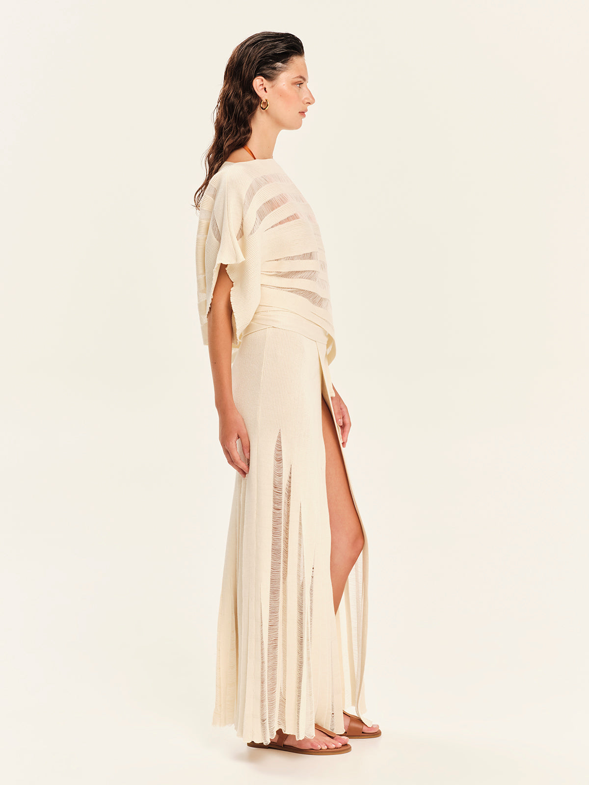 Ioanna Kourbela Oversized Πλεκτό oversized ασύμμετρο τοπ – Magic Sunsets