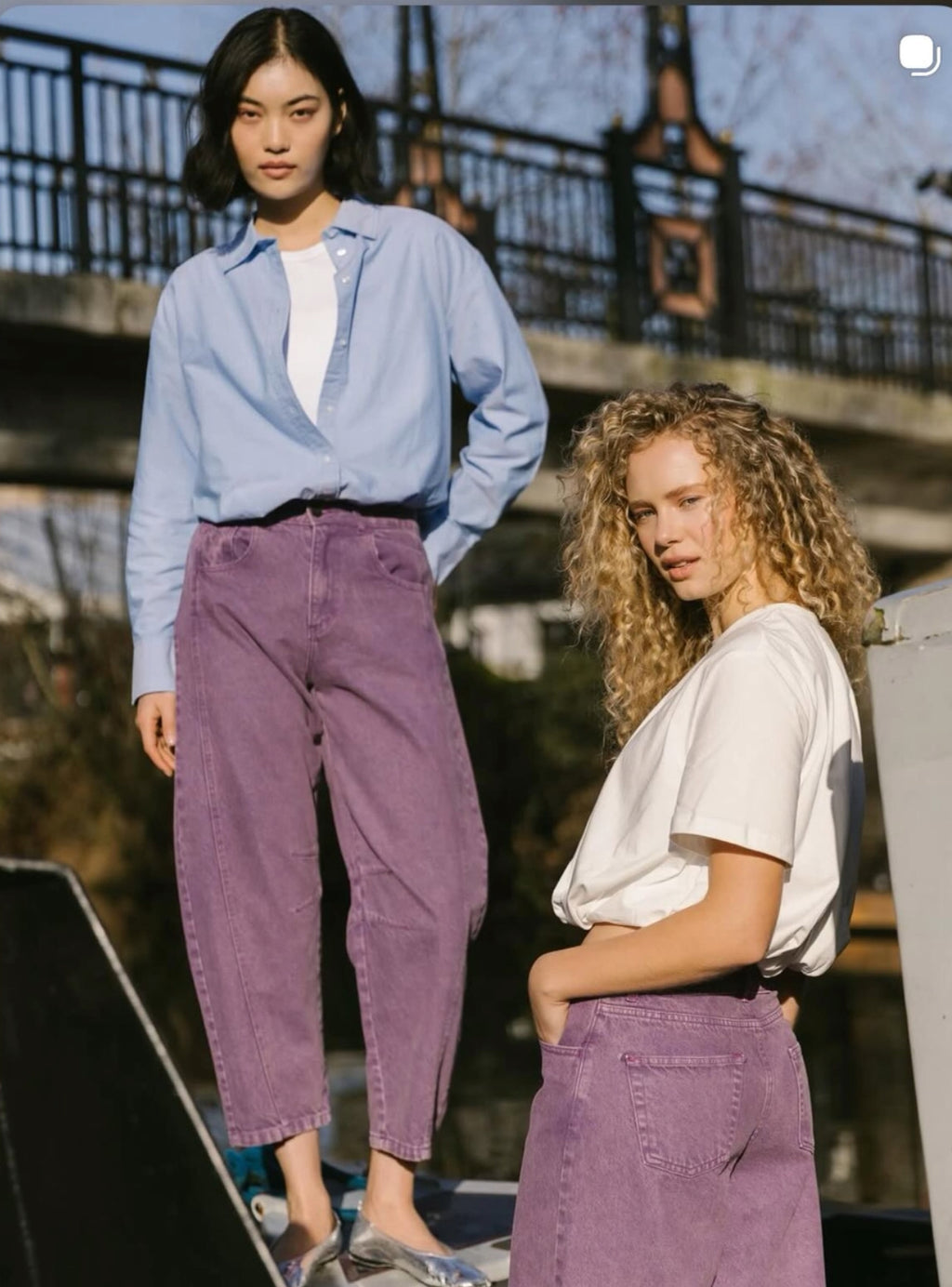 Sac & Co Lima Slouchy Denim (purple)