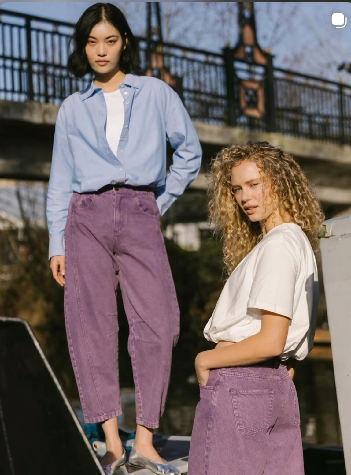 Sac & Co Lima Slouchy Denim (purple)