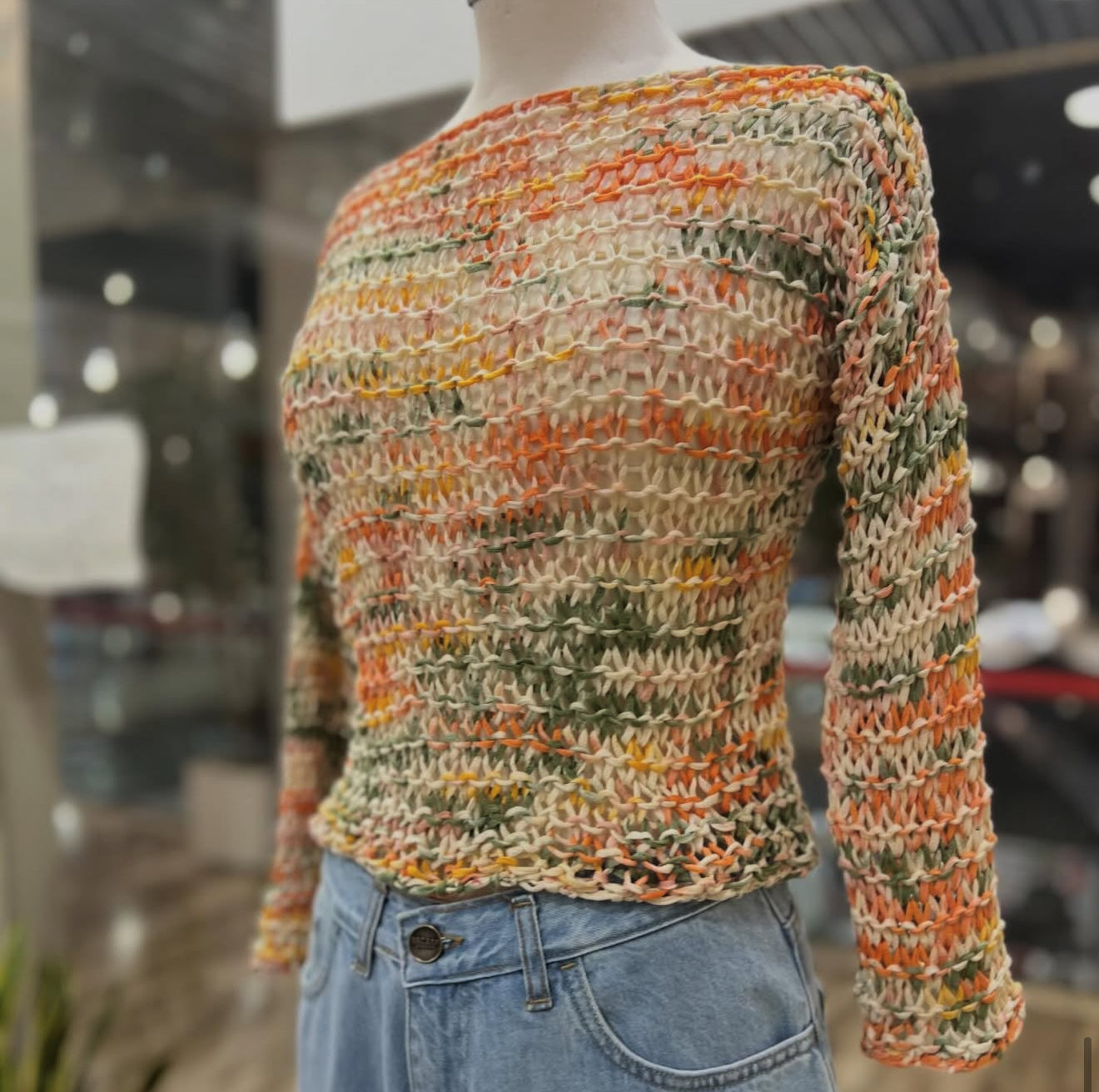 Ioanna Kourbela Χειροποίητη Πλεκτή Μπλούζα – Handmade Garden