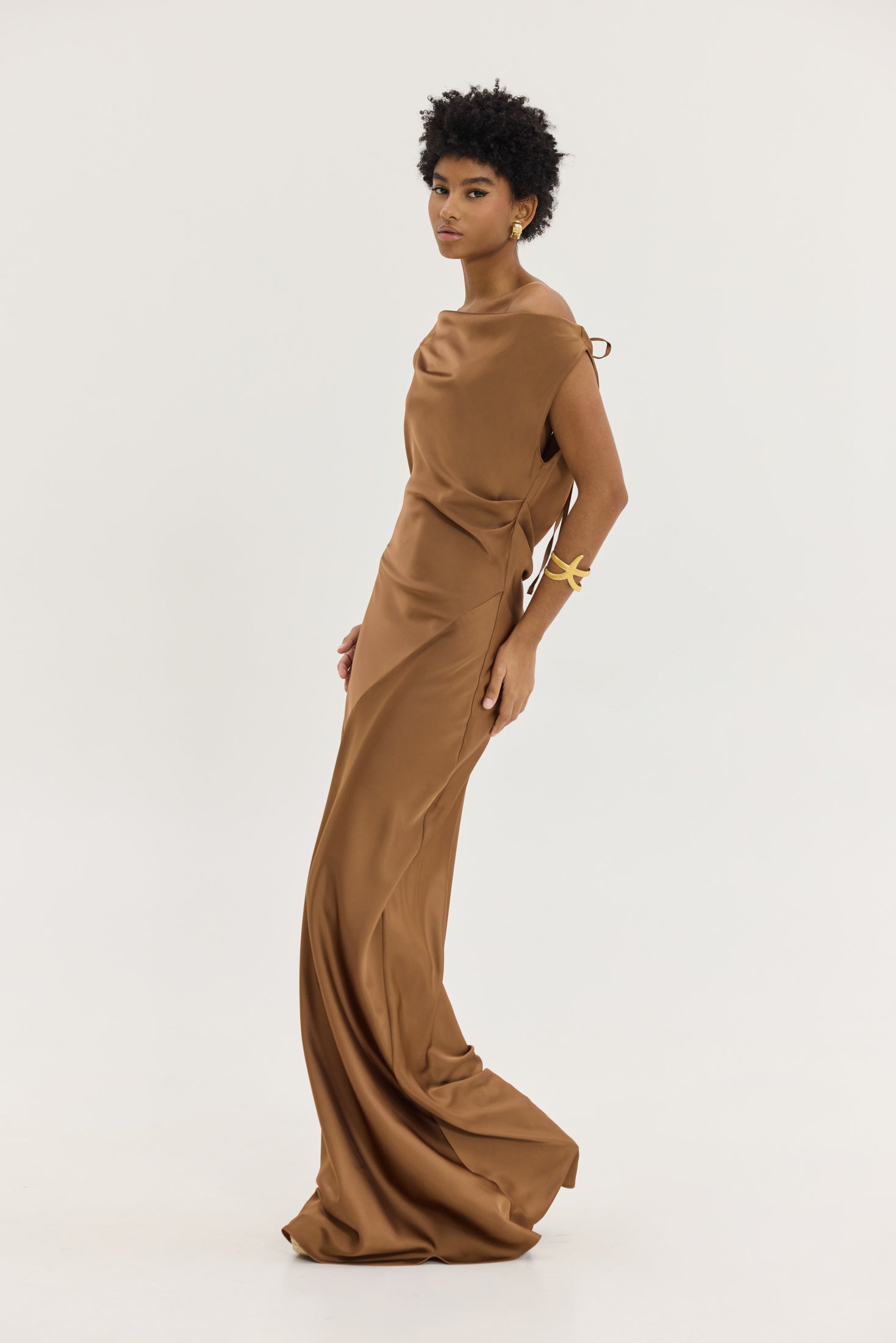 Hemithea Gold Φόρεμα (Chocolate)