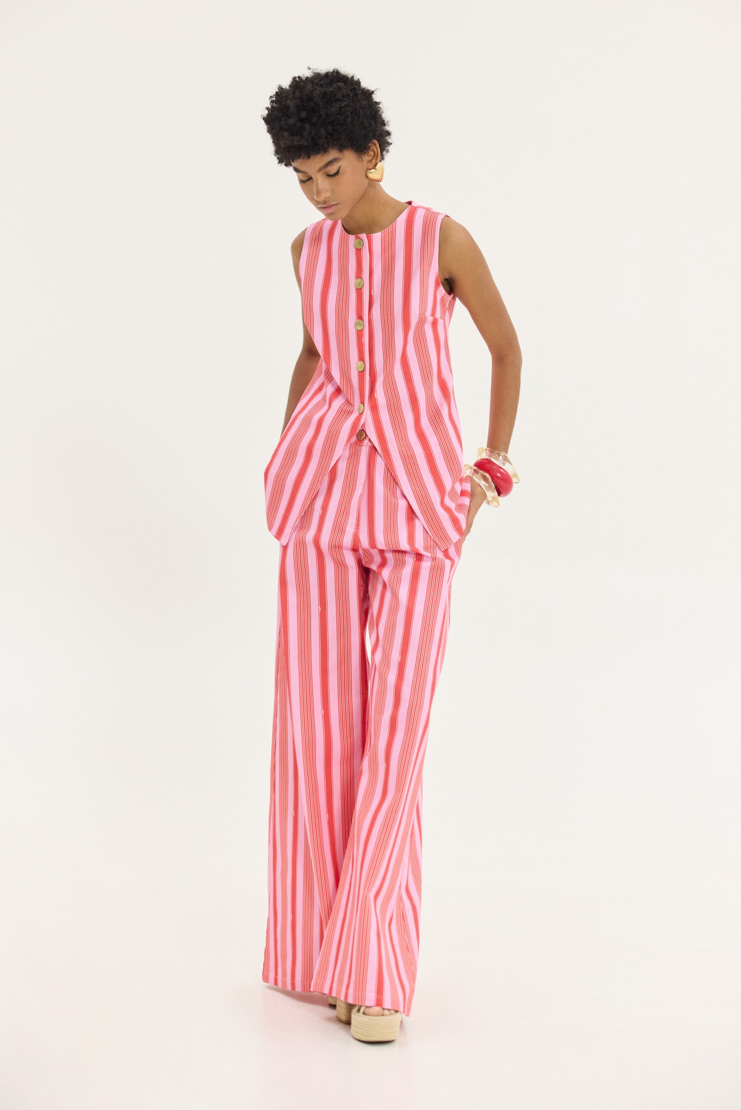 Hemithea Salem Denim Παντελόνι (Pink Crush)