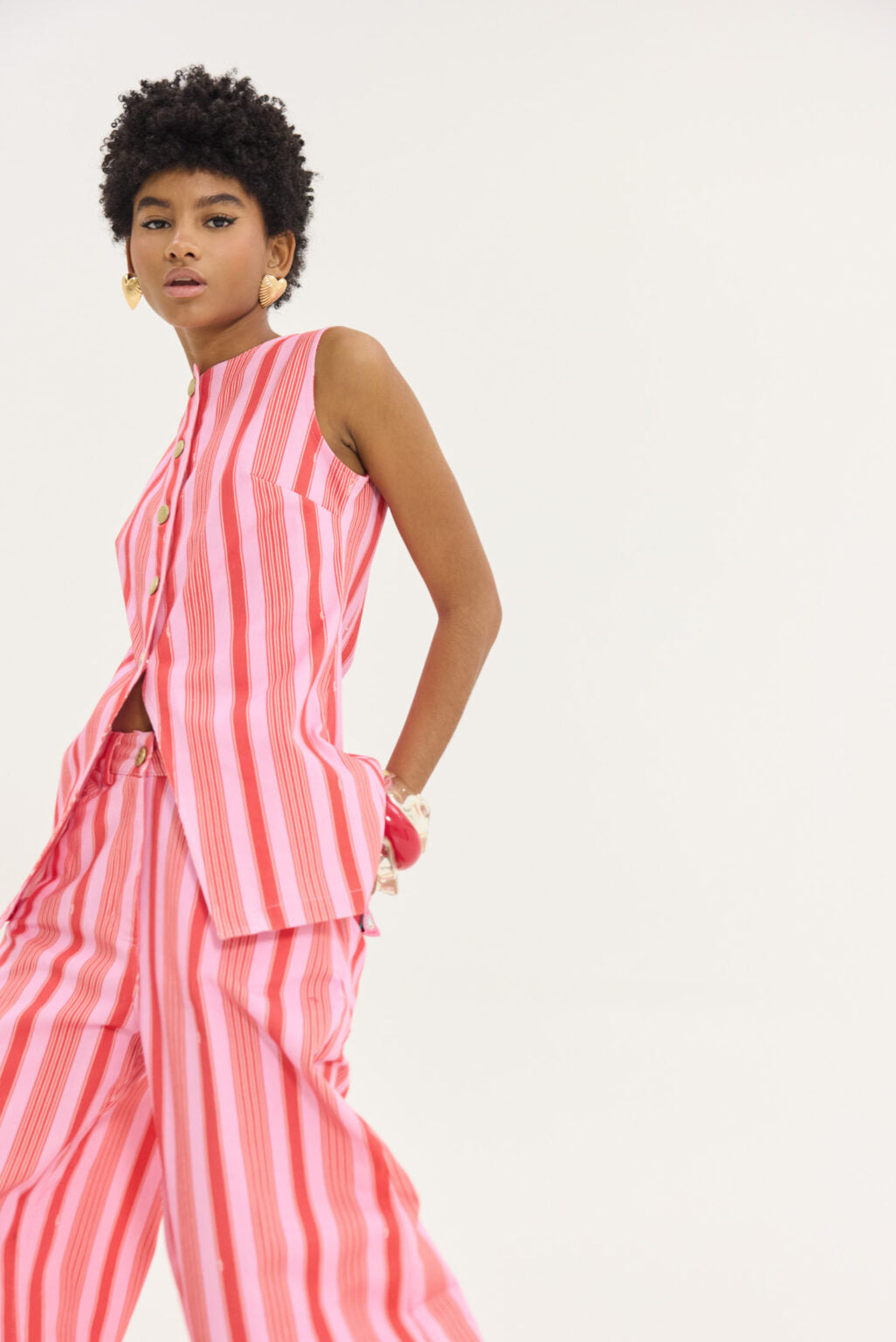 Hemithea Salem Denim Παντελόνι (Pink Crush)