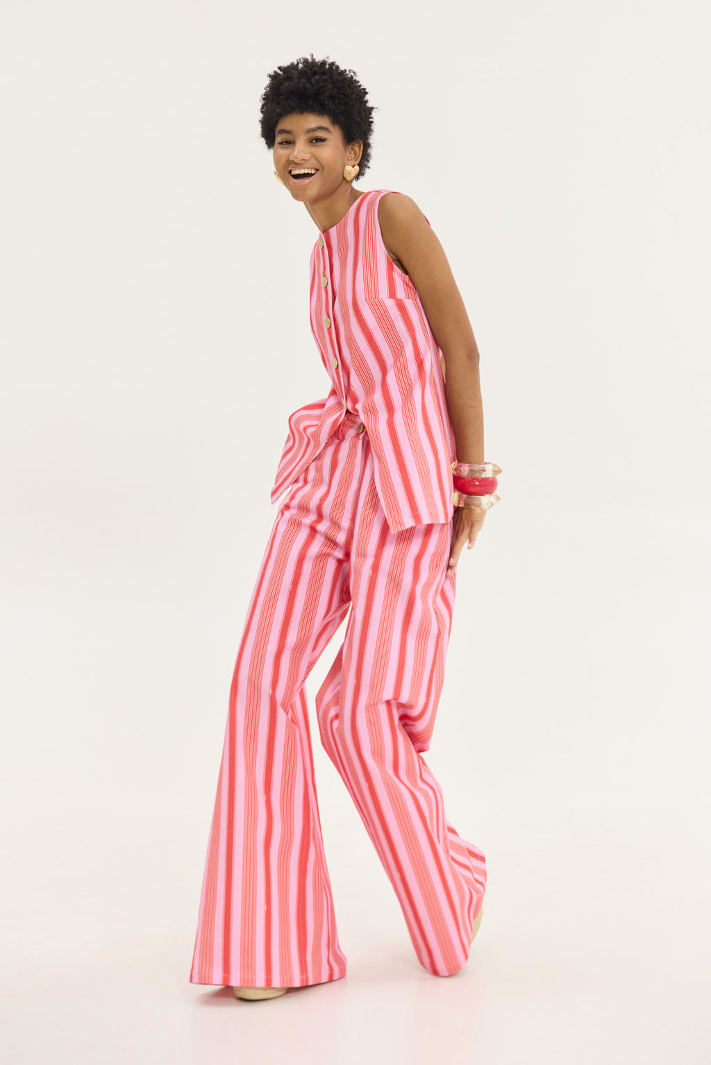 Hemithea Salem Denim Παντελόνι (Pink Crush)