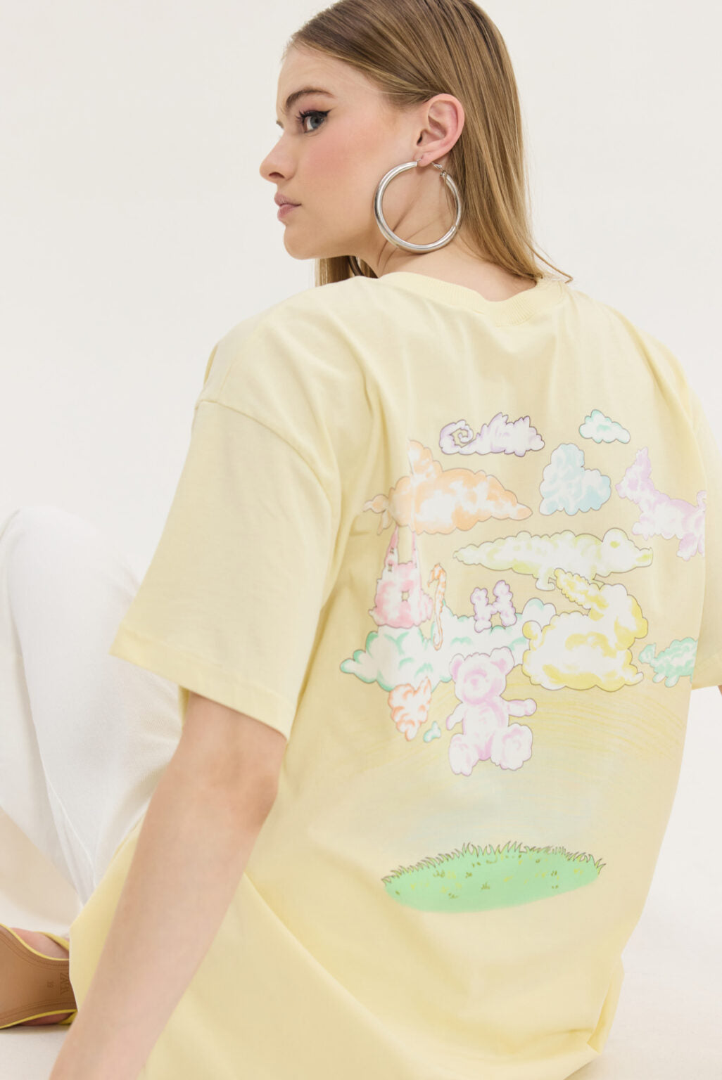 Hemithea Cheetah T-shirt Yellow (Clouds)