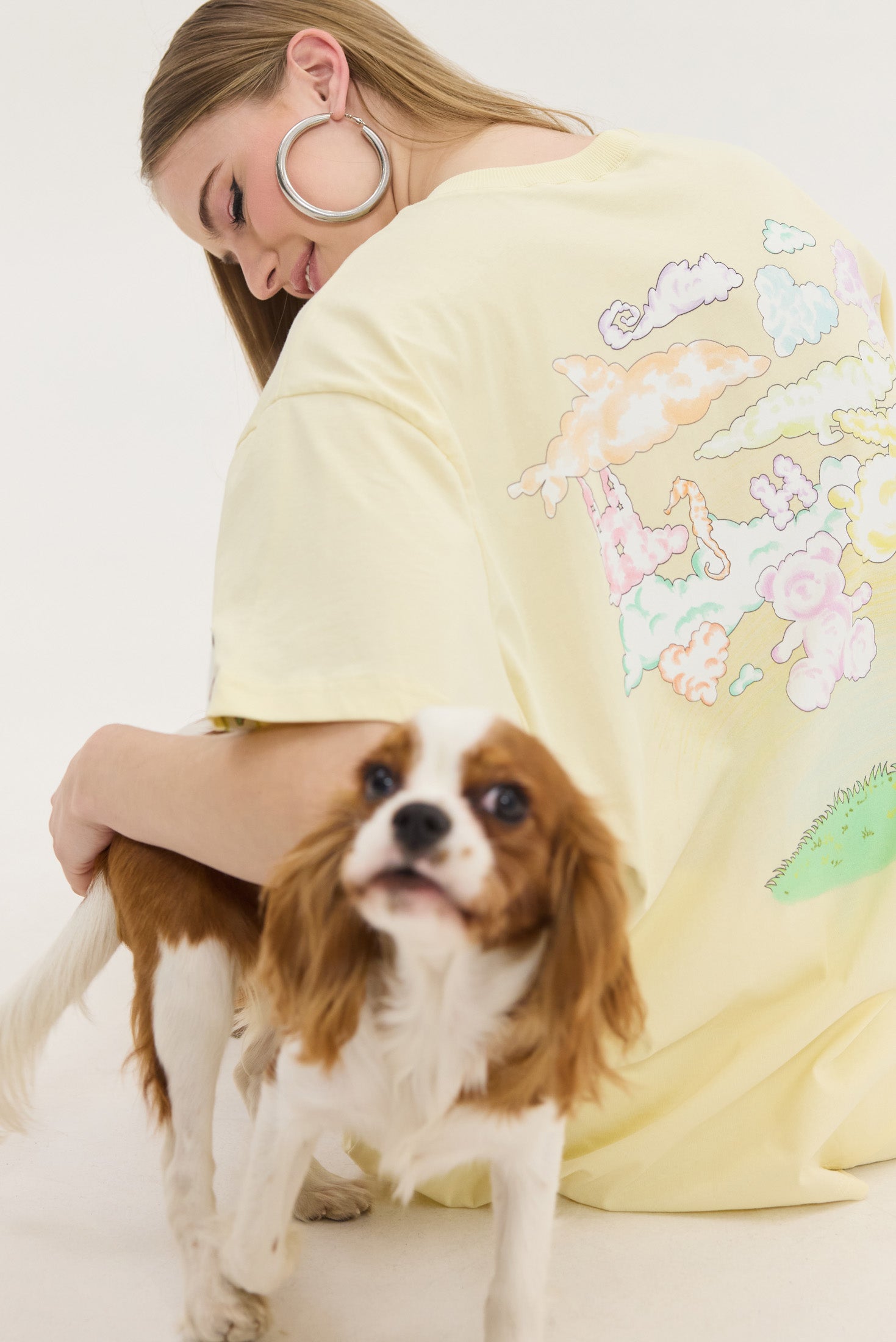 Hemithea Cheetah T-shirt Yellow (Clouds)