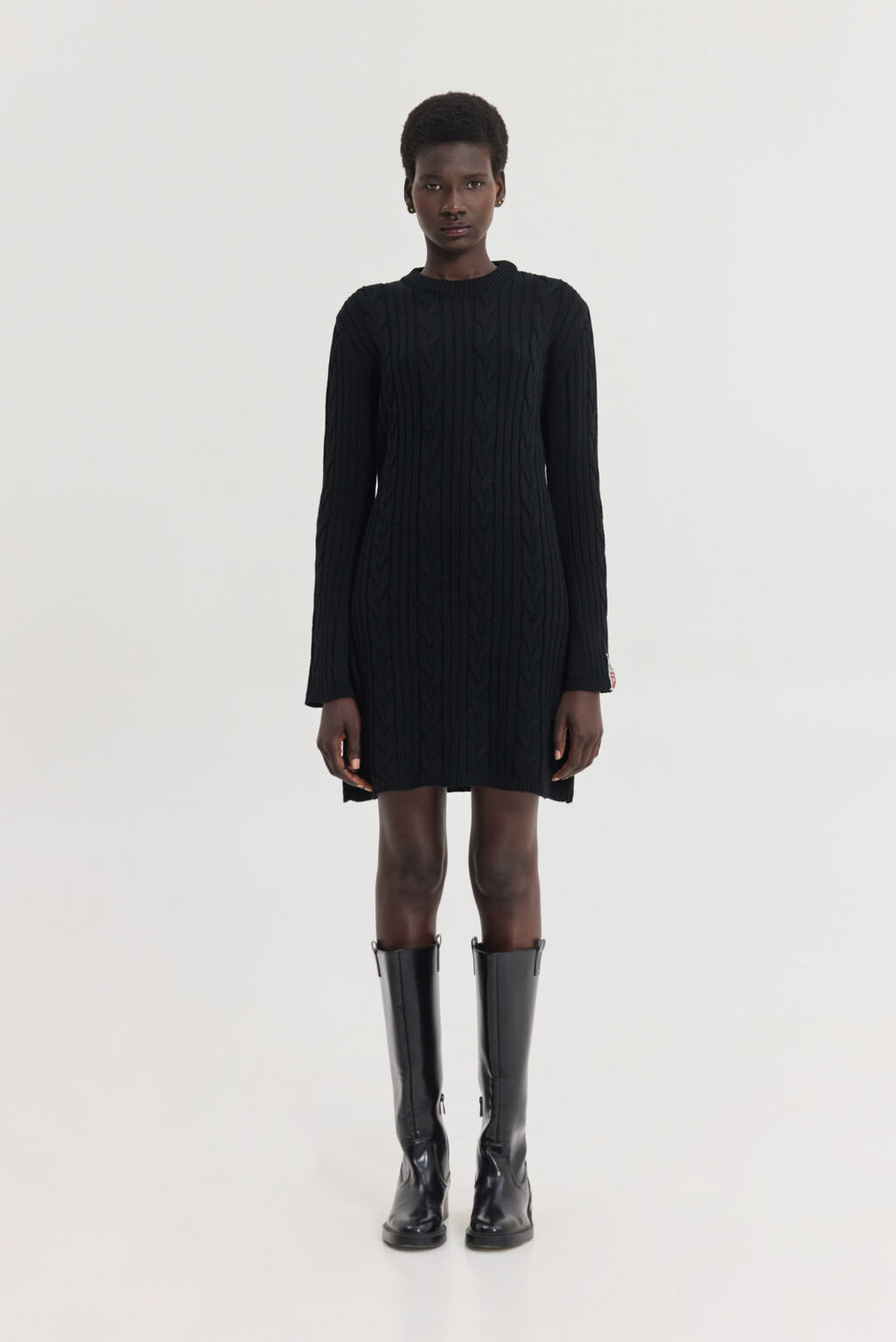 Hemithea Aludra Knitted Φόρεμα (Μαύρο)