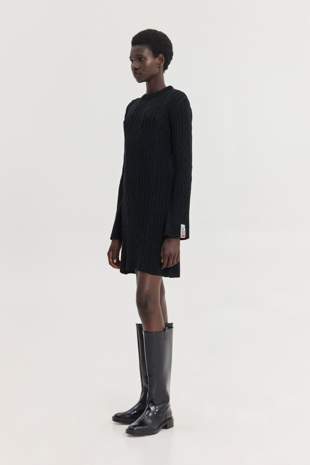 Hemithea Aludra Knitted Φόρεμα (Μαύρο)