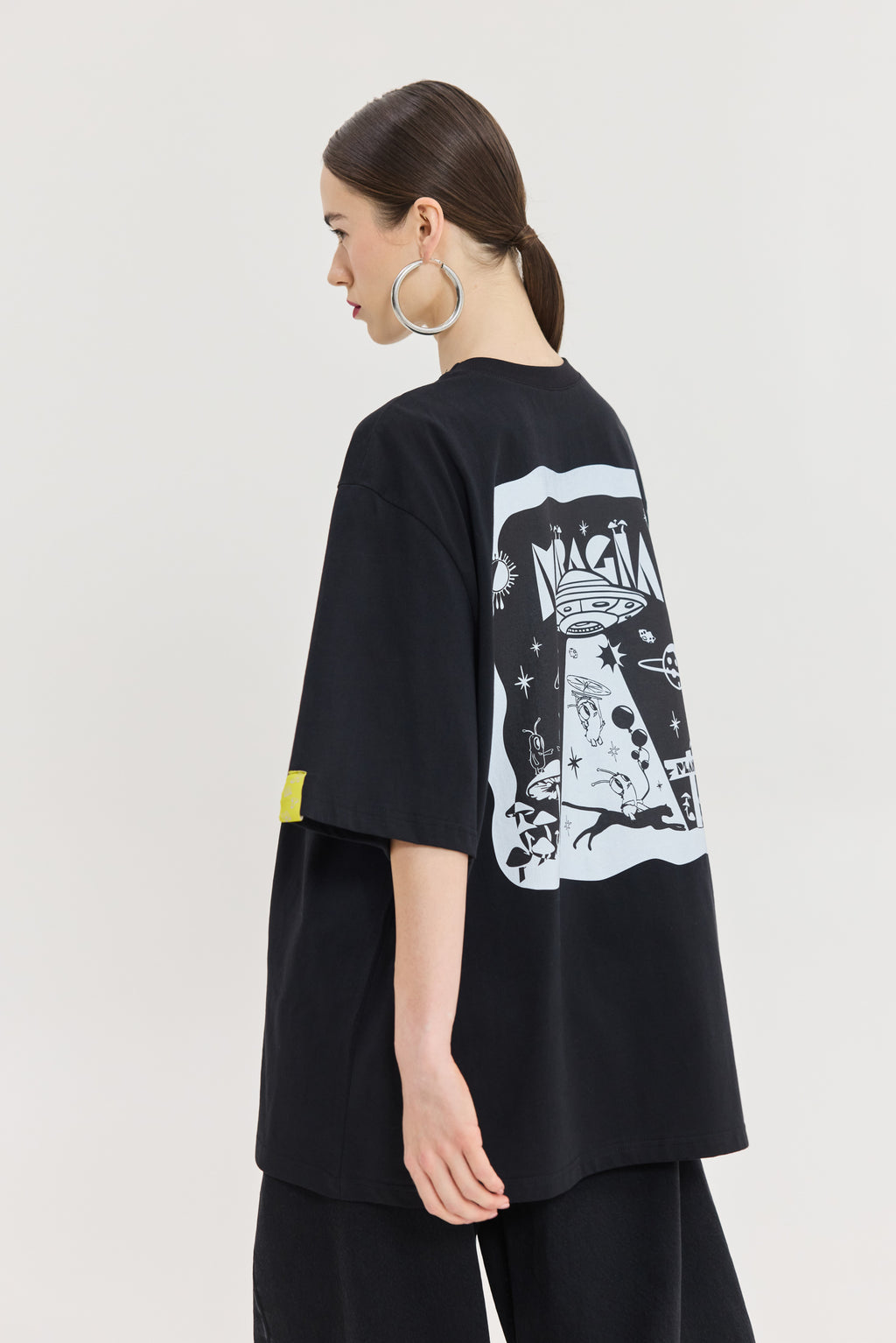 Hemithea Cheetah Μαύρο T-Shirt (Space)