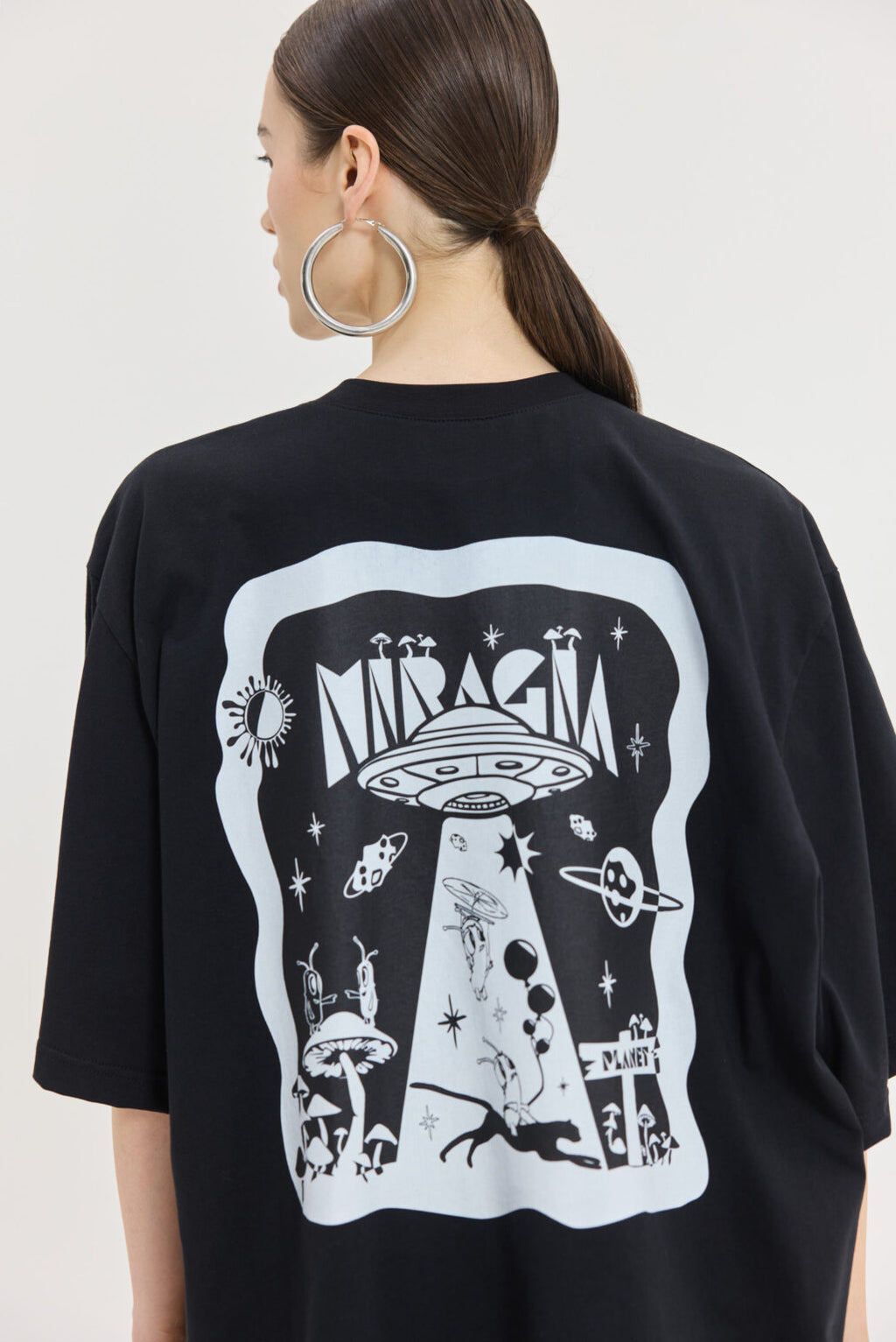 Hemithea Cheetah Μαύρο T-Shirt (Space)