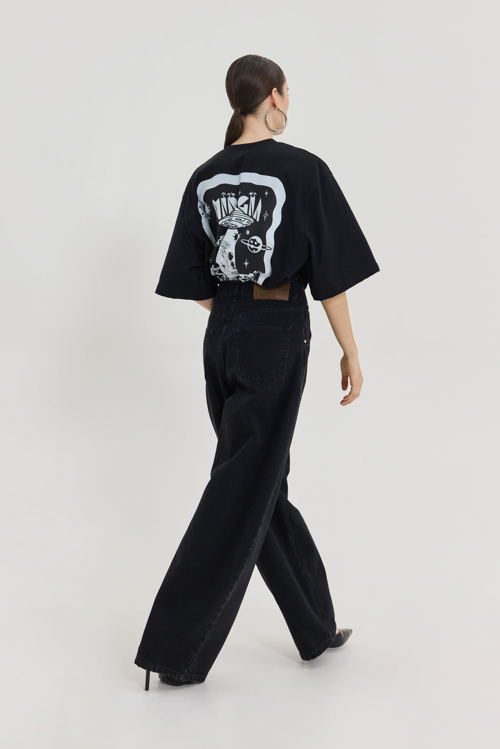 Hemithea Cheetah Μαύρο T-Shirt (Space)