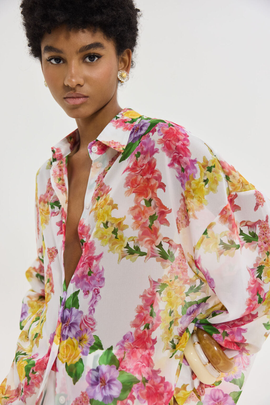 Hemithea Heather Πουκάμισο (Dragon Flower White)