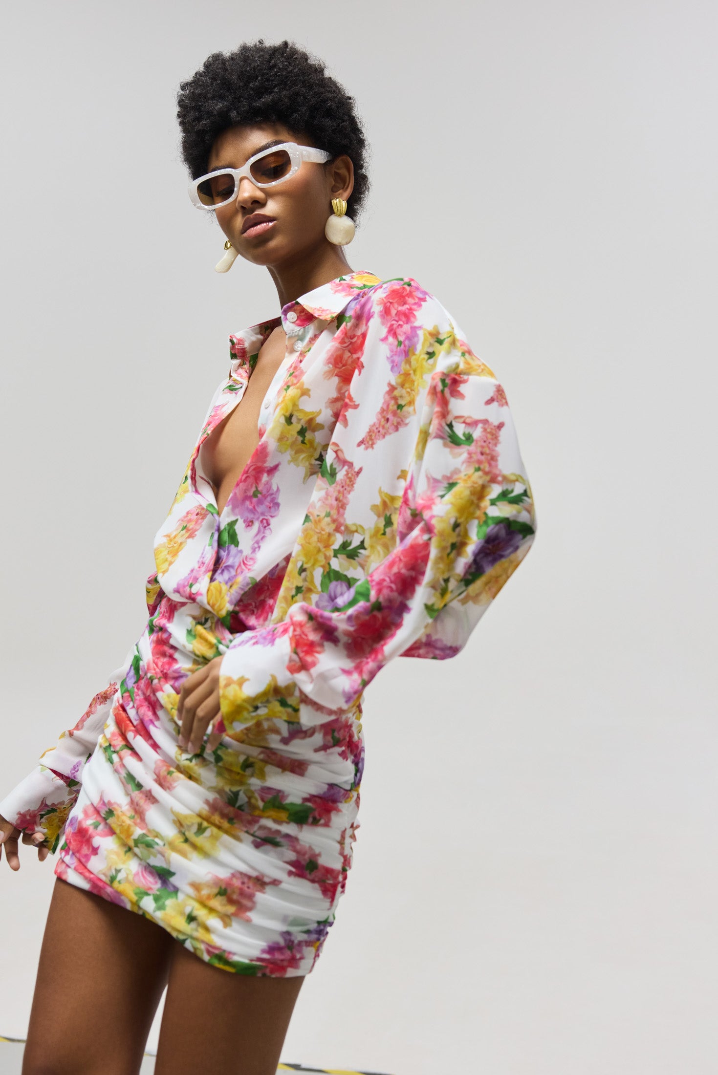 Hemithea Heather Πουκάμισο (Dragon Flower White)