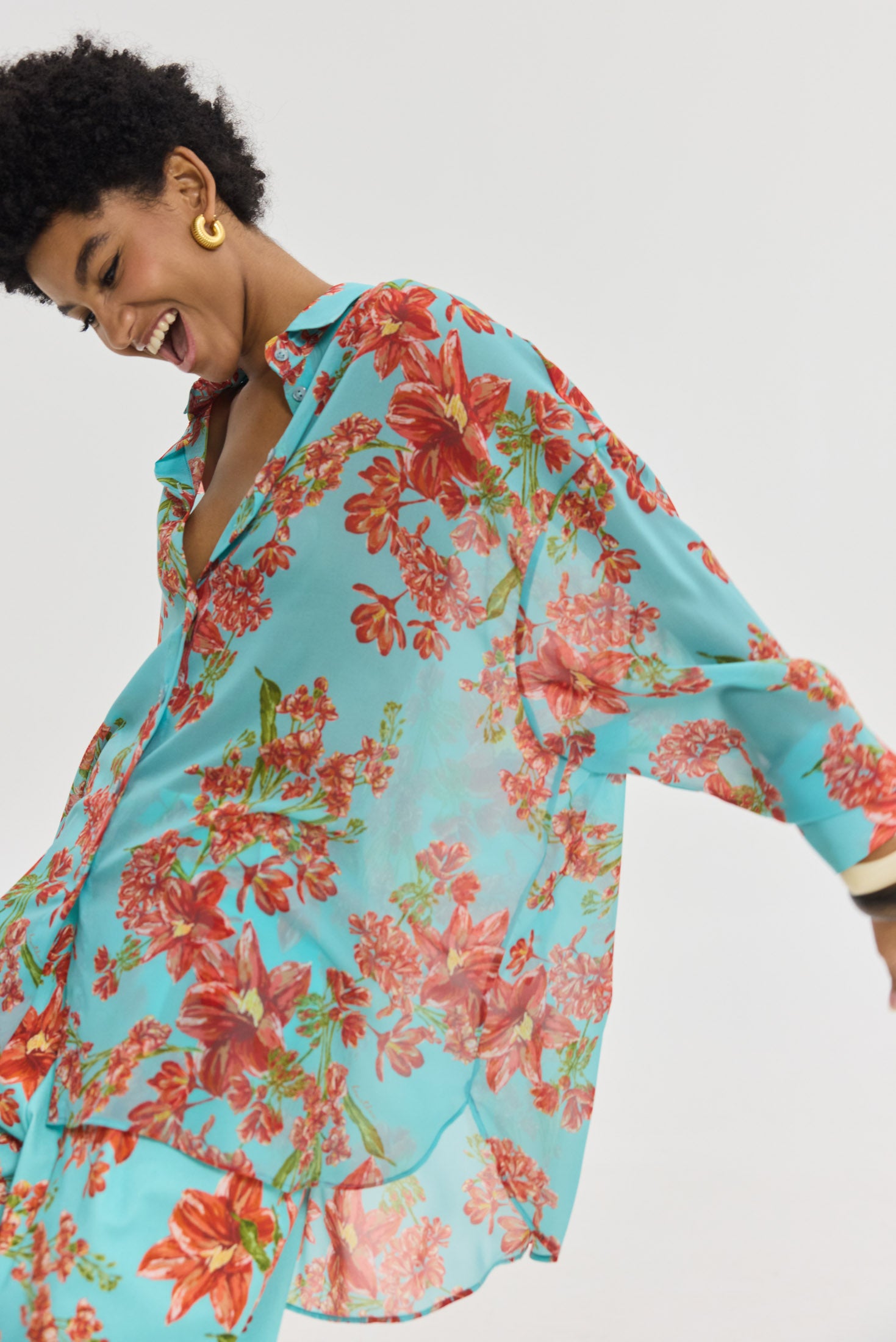 Hemithea Heather Πουκάμισο Crayon Aqua