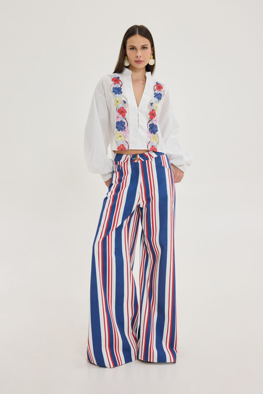 Hemithea Salem Denim Παντελόνι (Nautica Stripes)