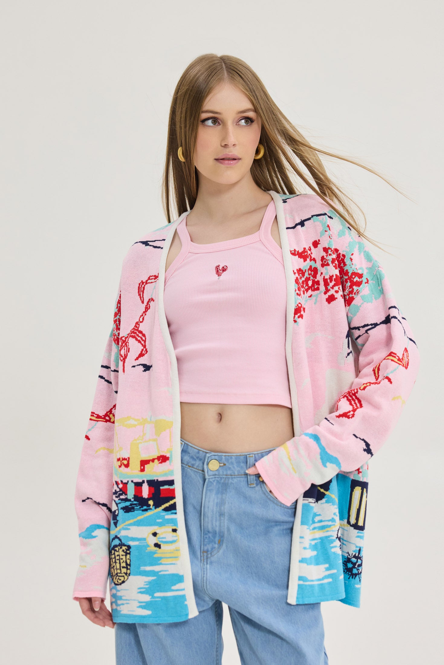 Hemithea Flinstone Ζακέτα (Ροζ)