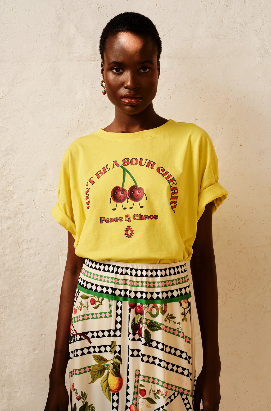 Peace And Chaos Cherry-Bomb T-Shirt