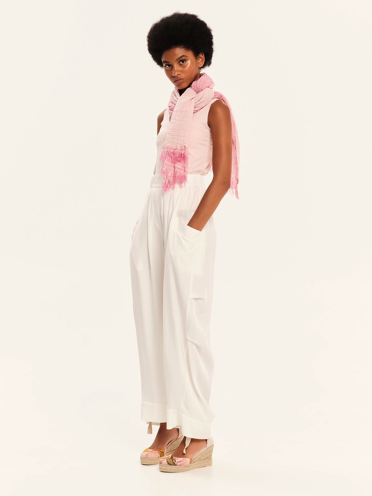 Ioanna Kourbela Baggy Παντελόνι – Secret Pleats