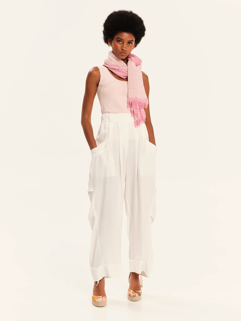 Ioanna Kourbela Baggy Παντελόνι – Secret Pleats