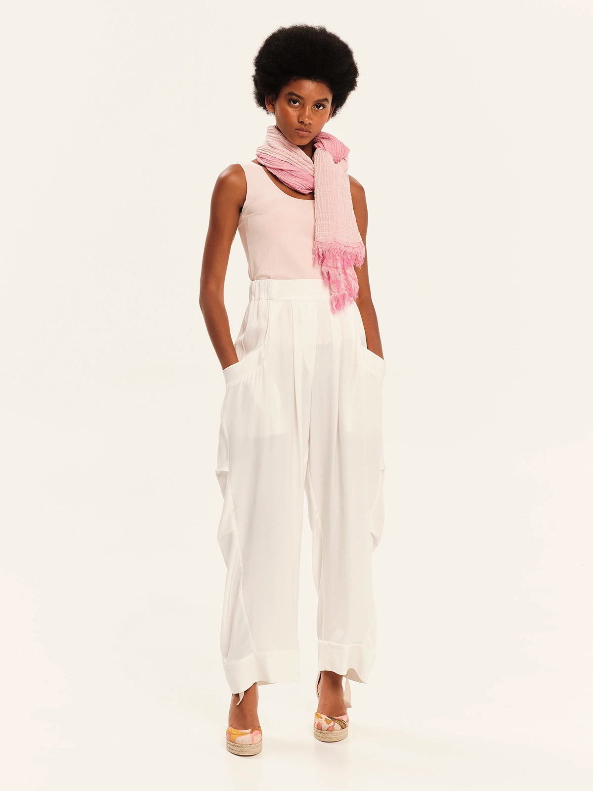 Ioanna Kourbela Baggy Παντελόνι – Secret Pleats